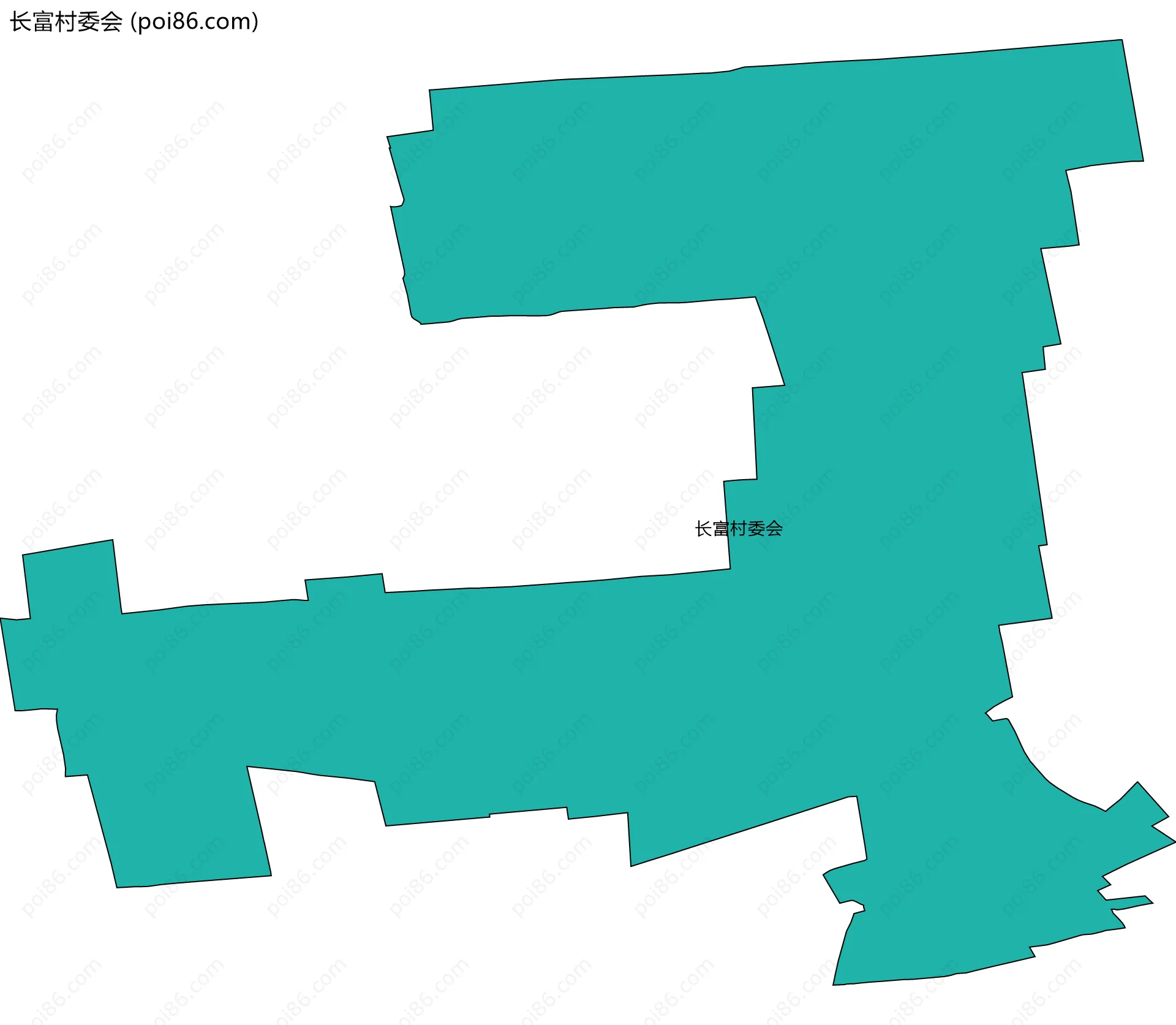 长富村委会边界地图