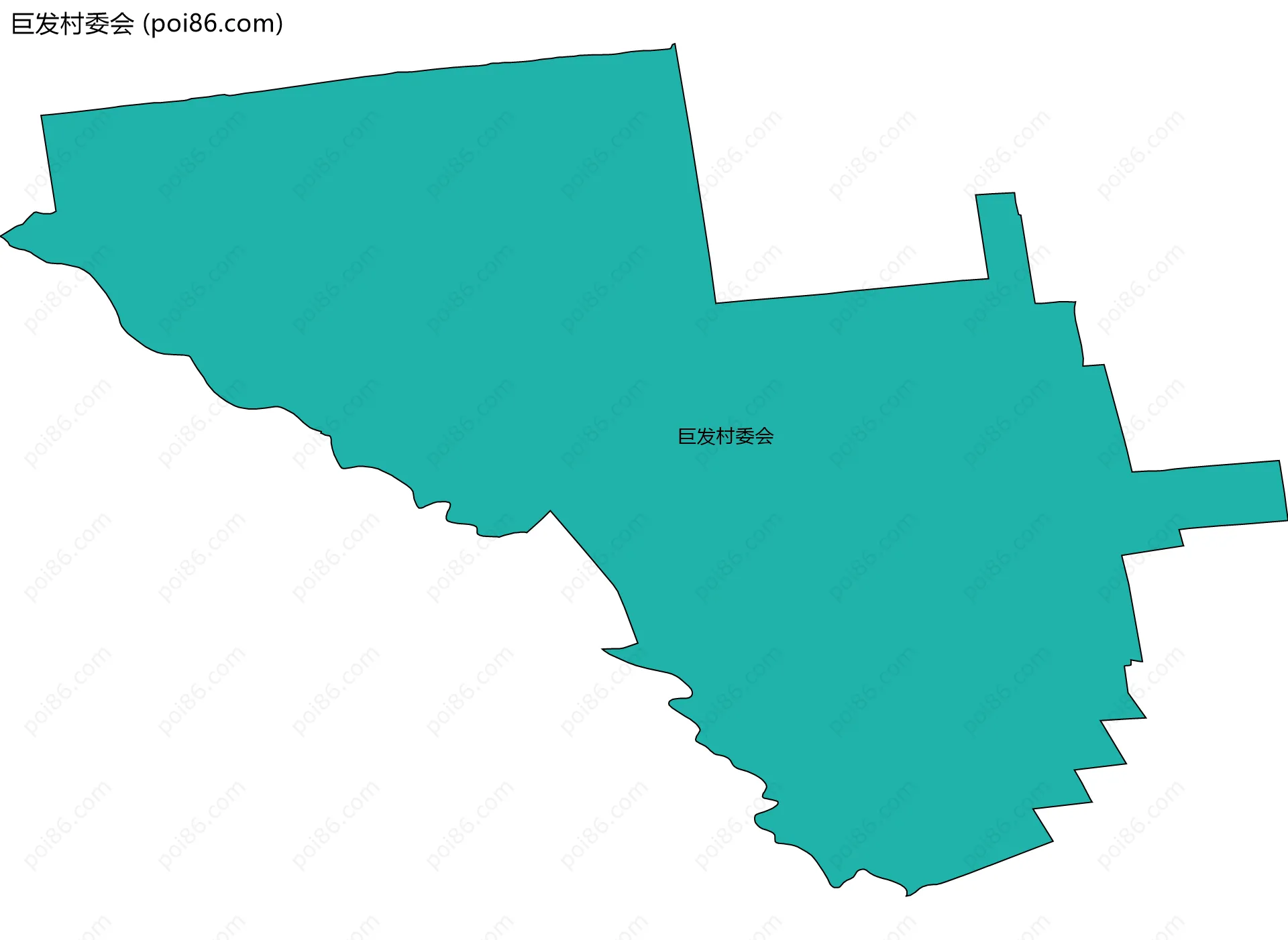 巨发村委会边界地图