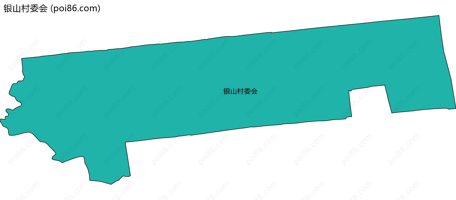 银山村委会边界地图