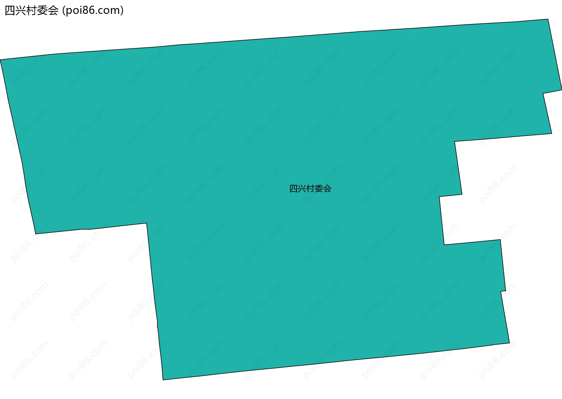 四兴村委会边界地图