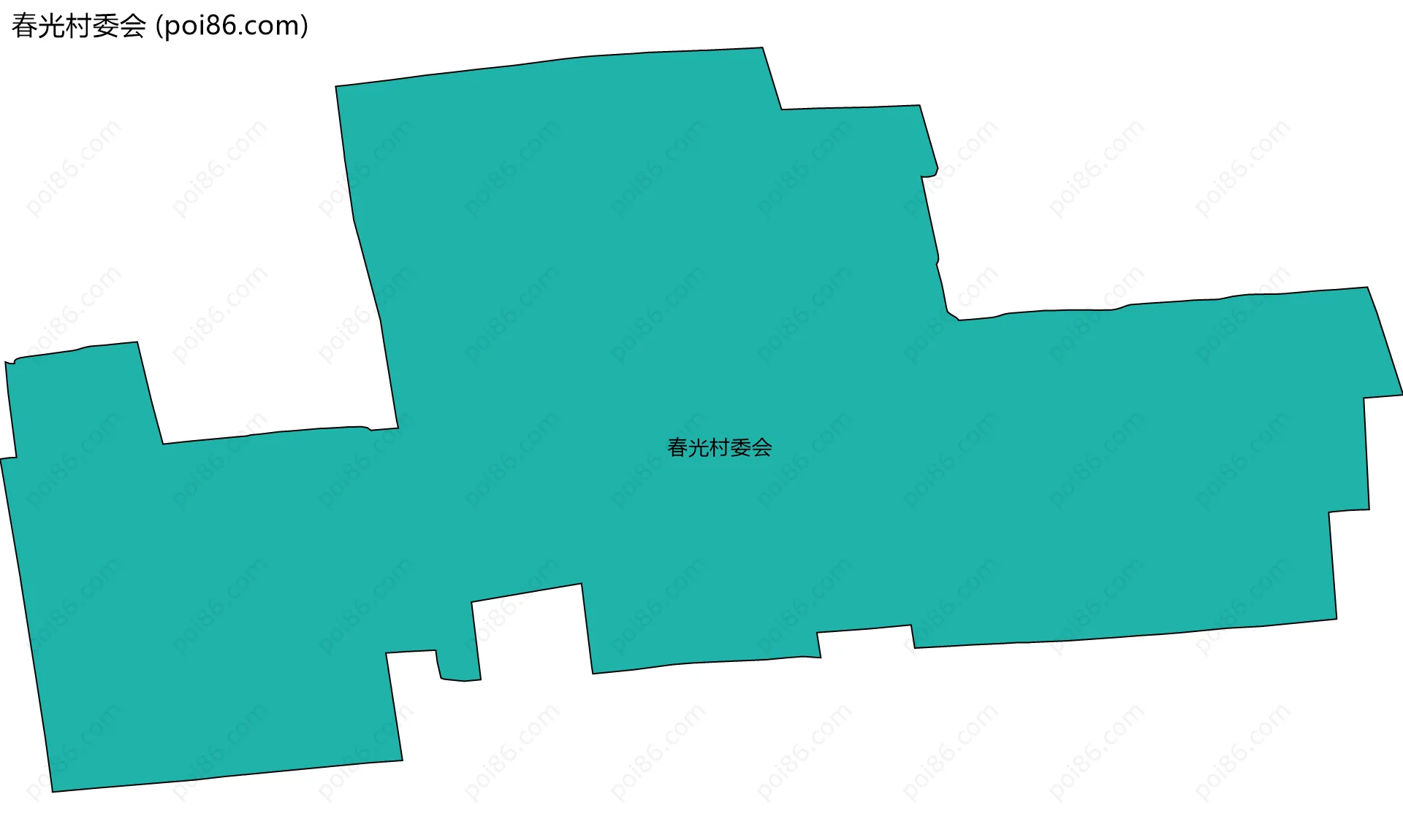 春光村委会边界地图