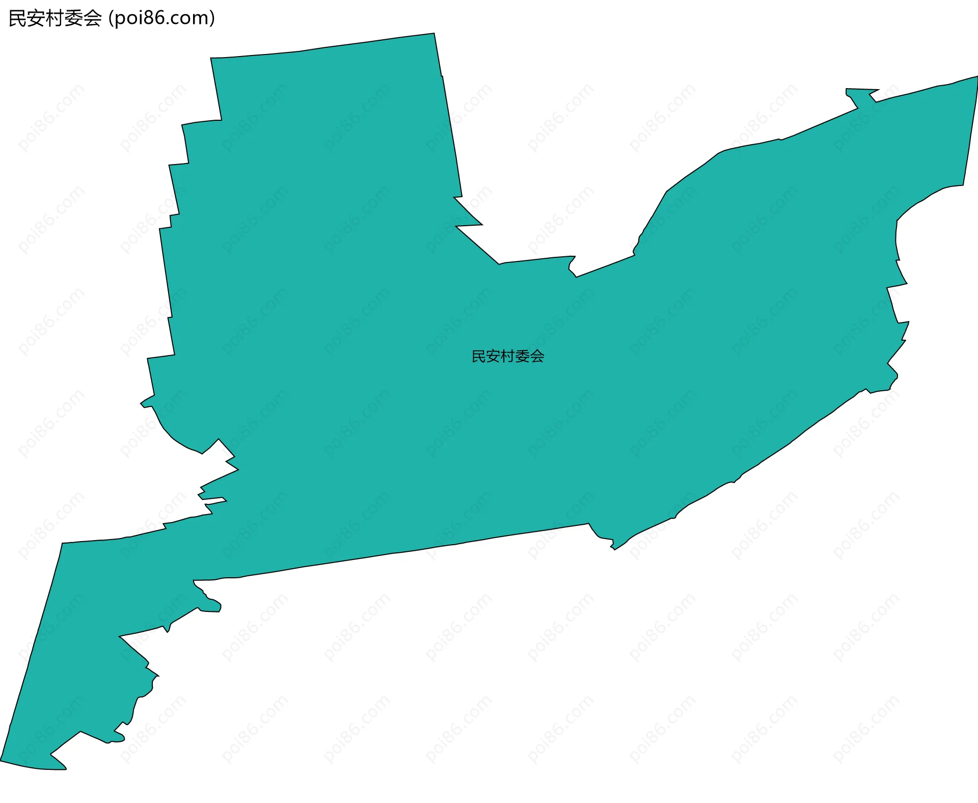 民安村委会边界地图