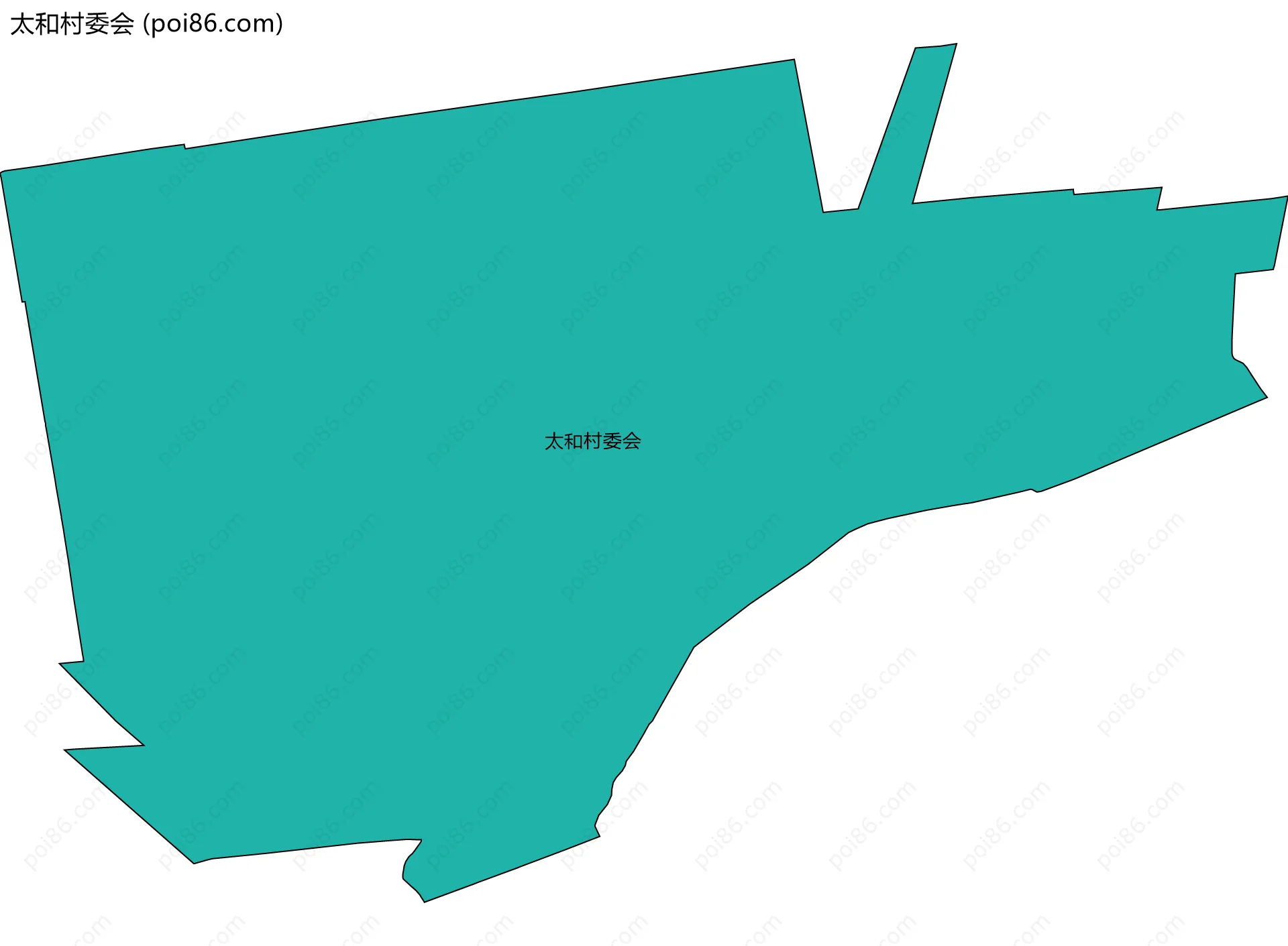 太和村委会边界地图