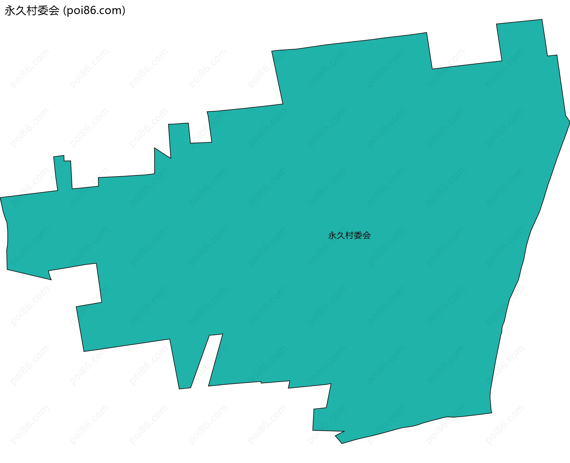 永久村委会边界地图