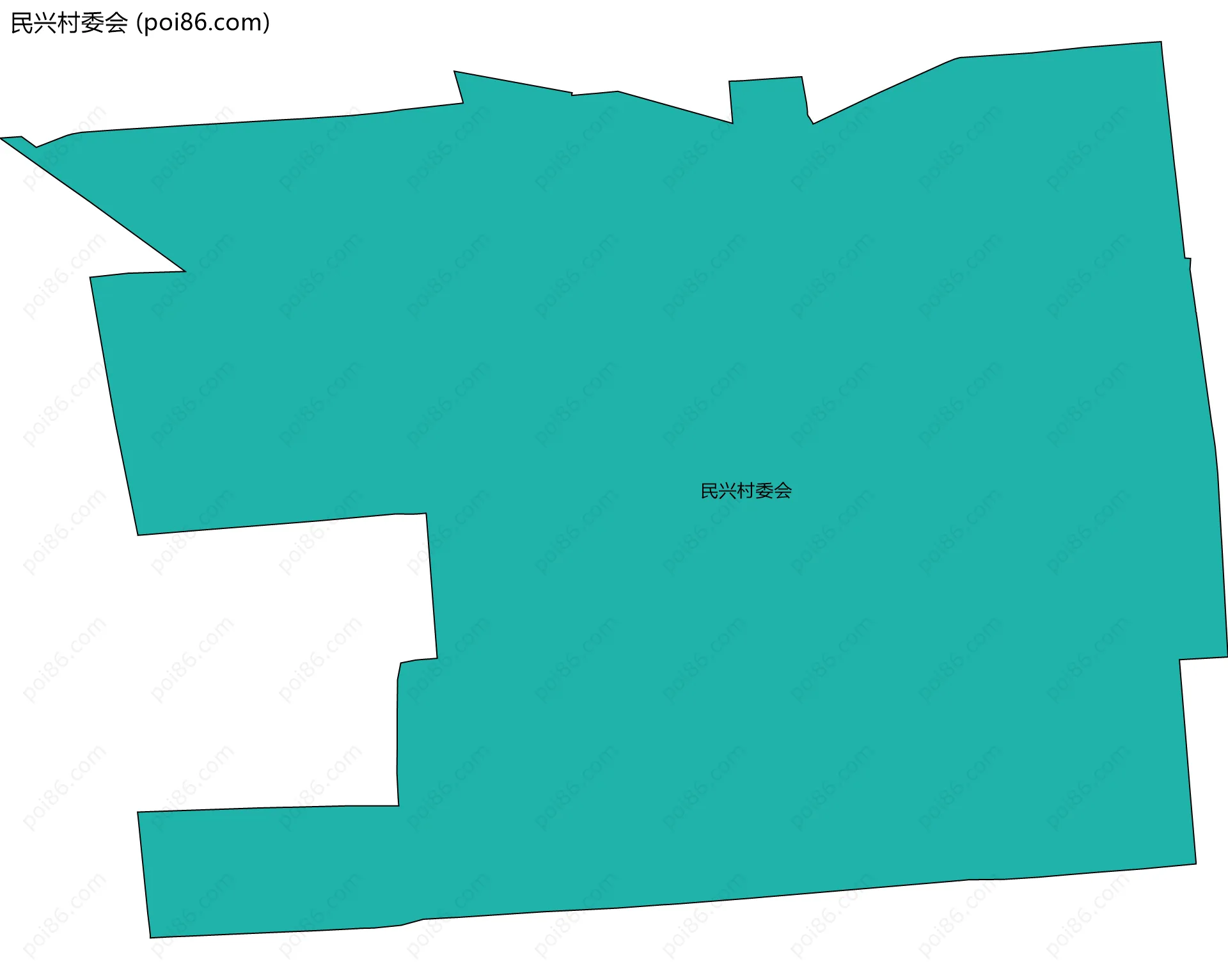 民兴村委会边界地图