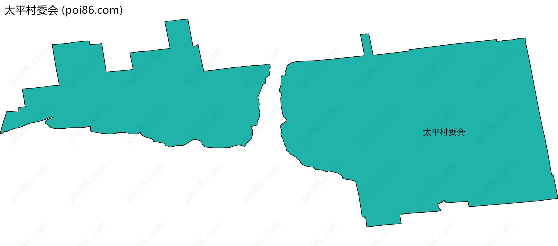 太平村委会边界地图