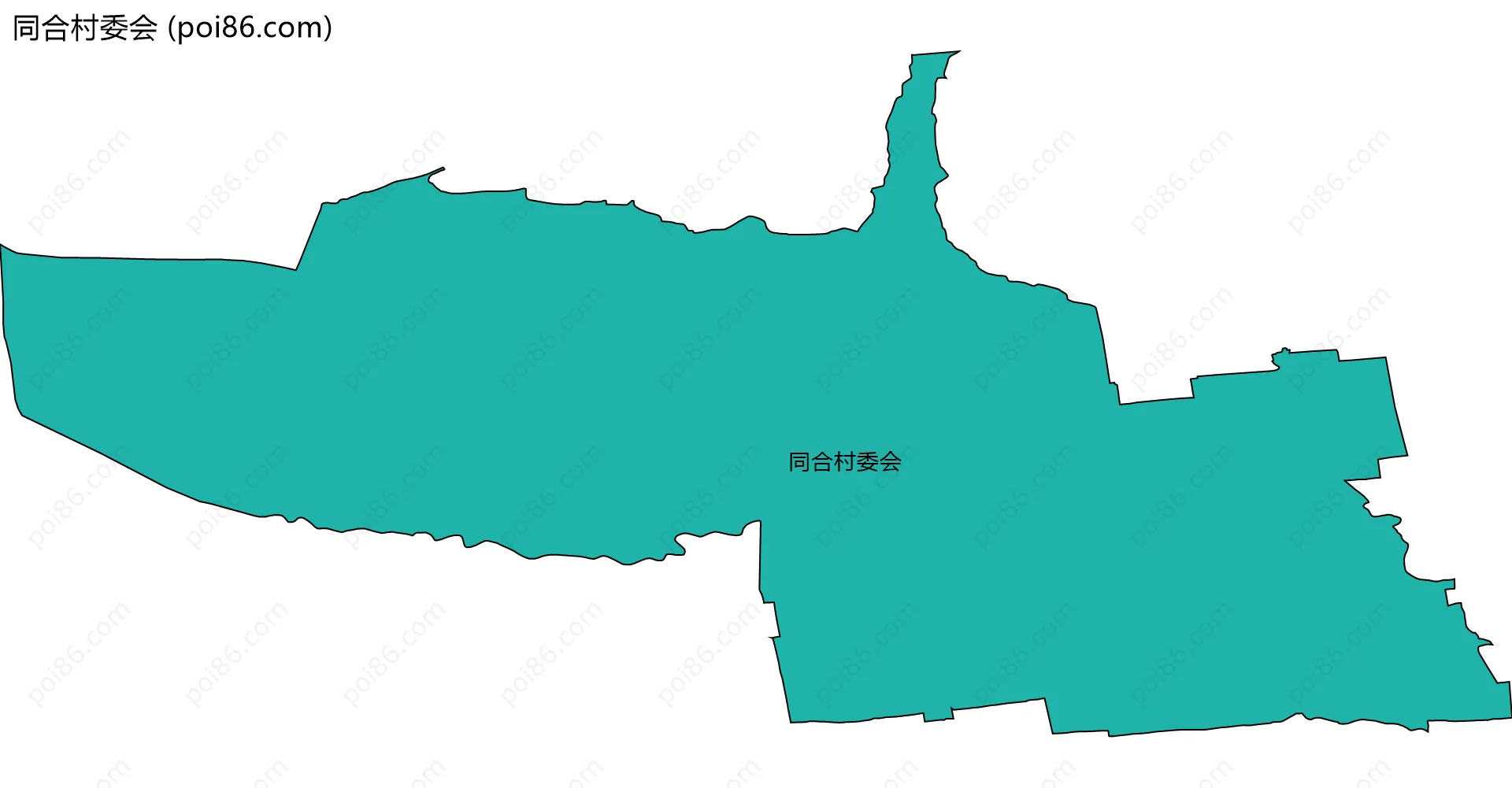 同合村委会边界地图