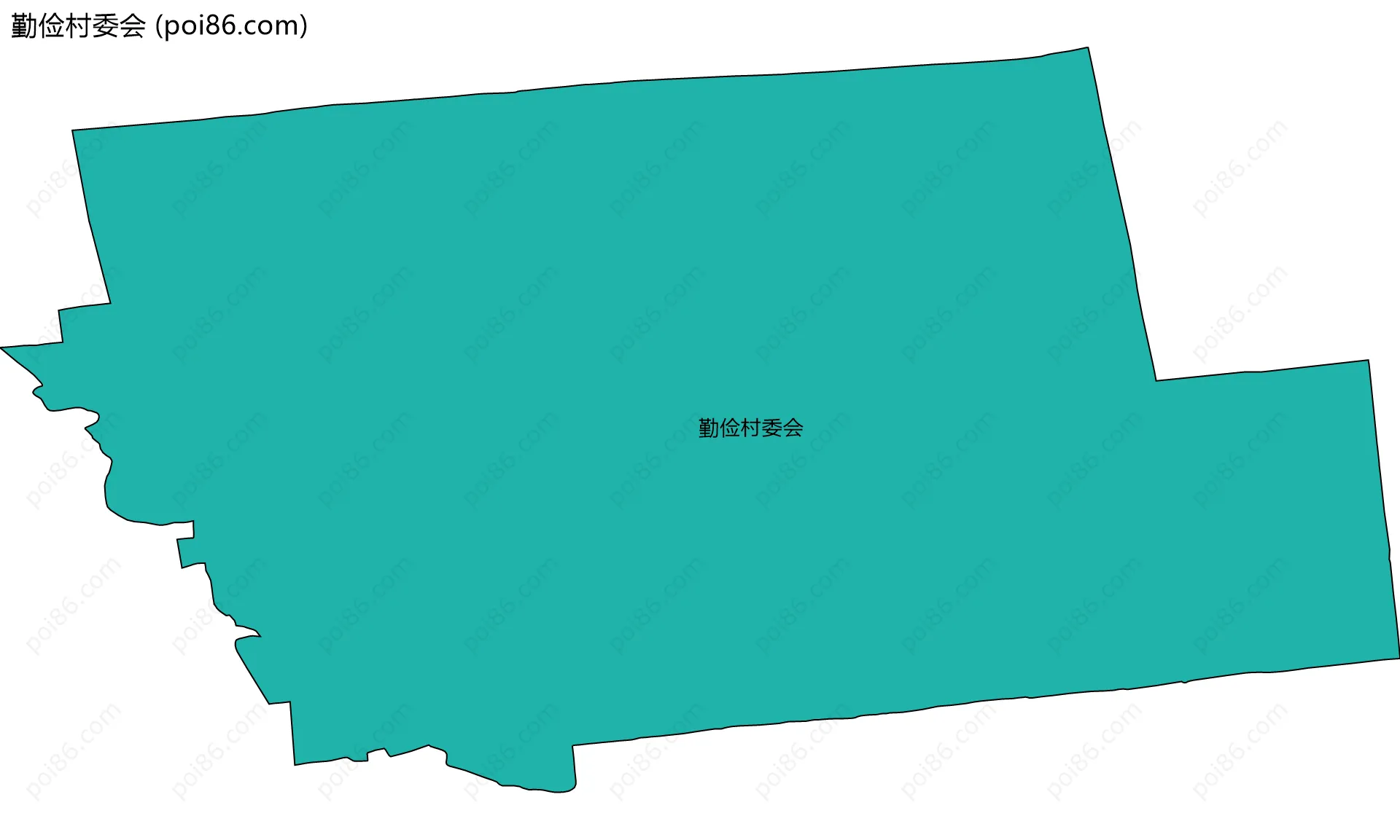 勤俭村委会边界地图
