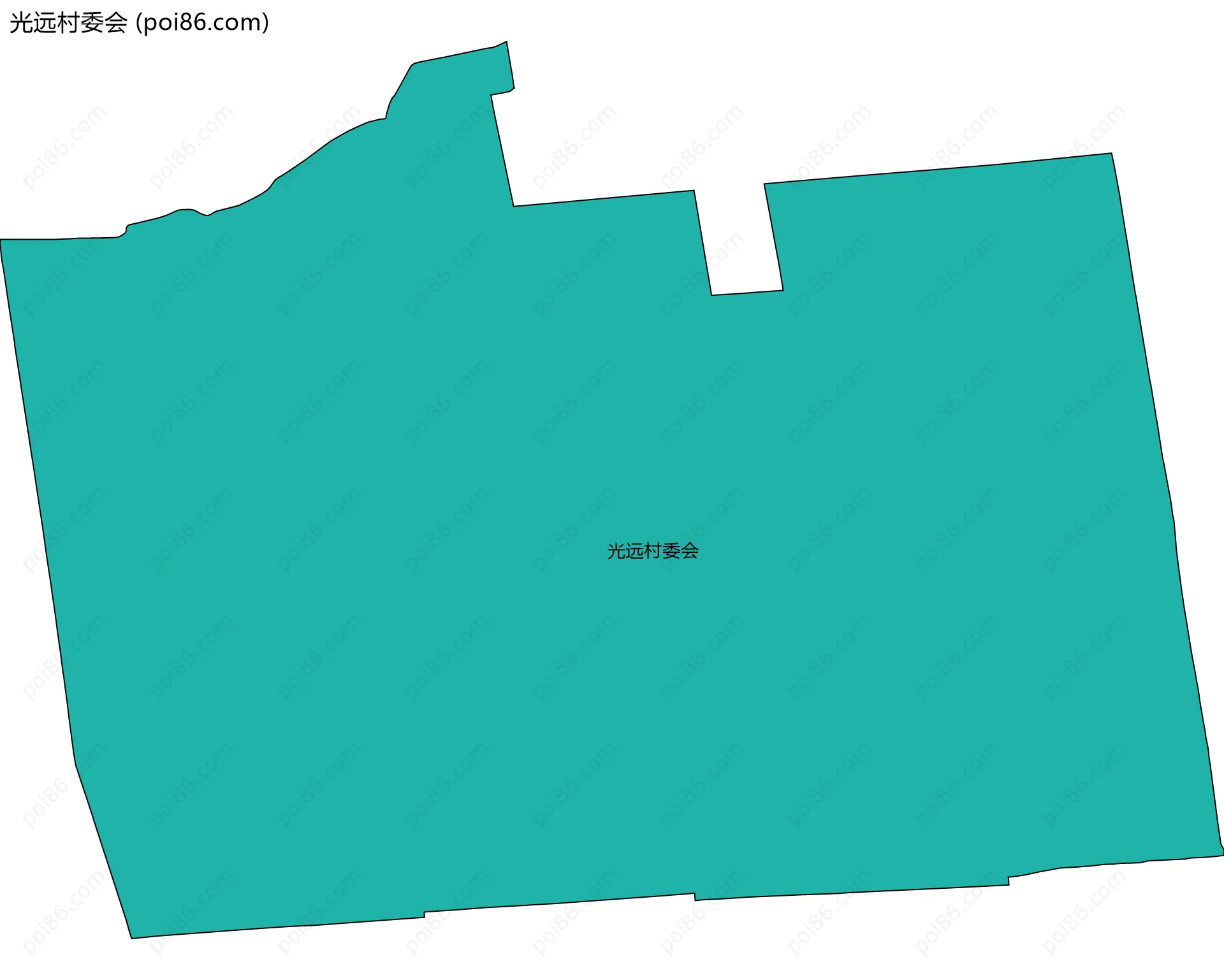 光远村委会边界地图