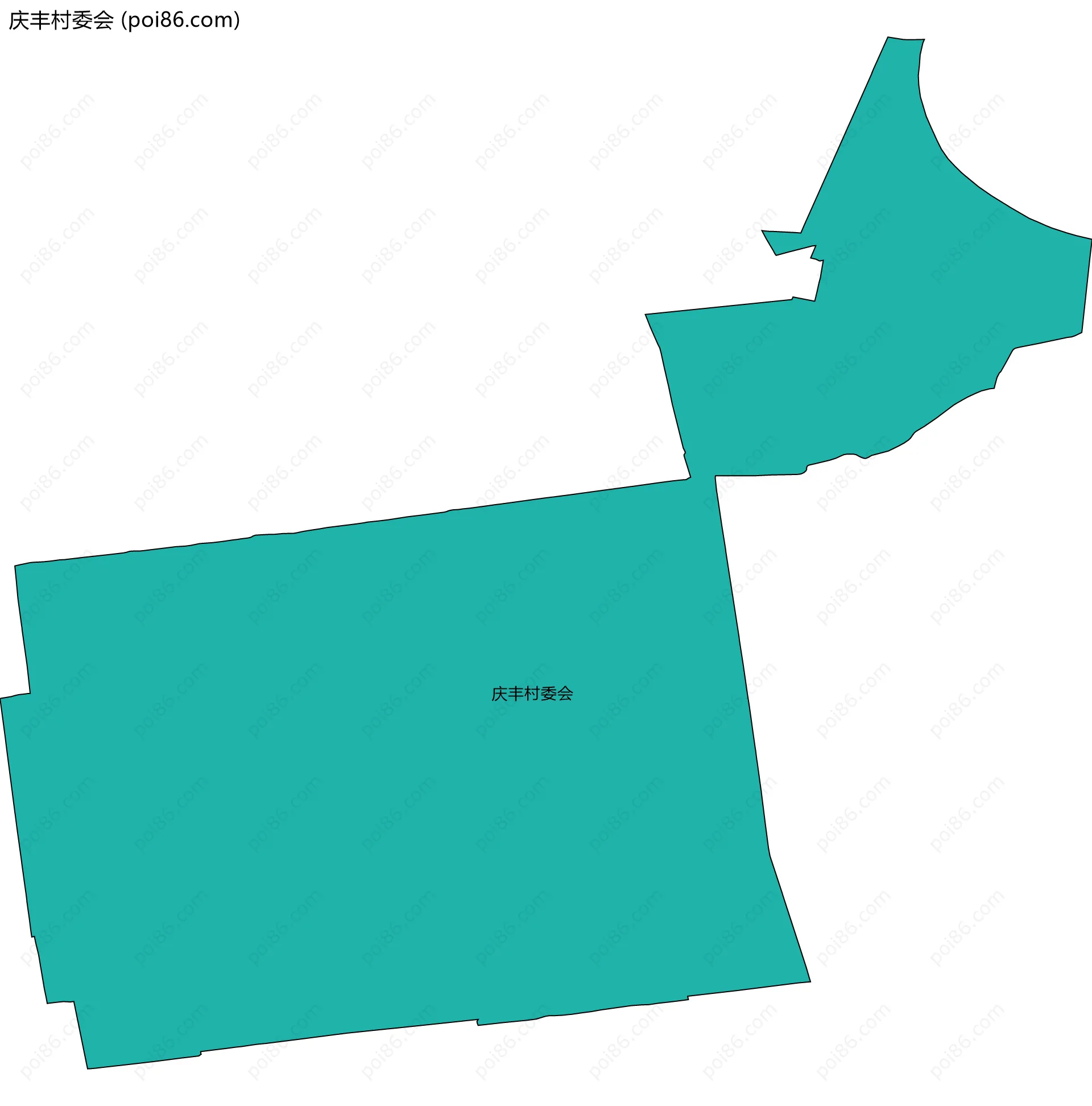 庆丰村委会边界地图