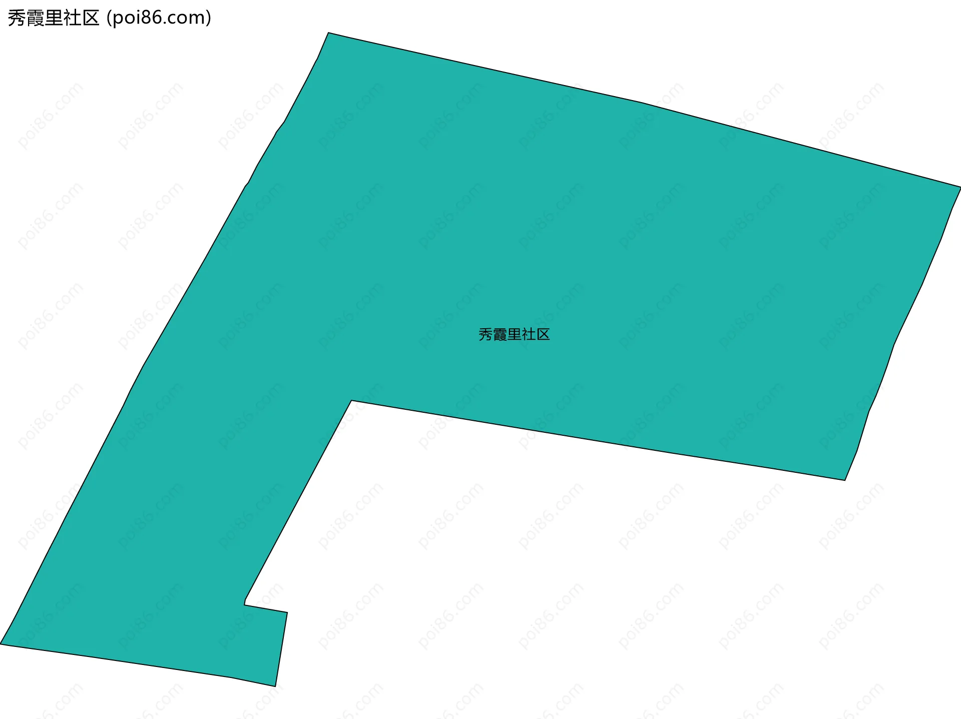 秀霞里社区边界地图