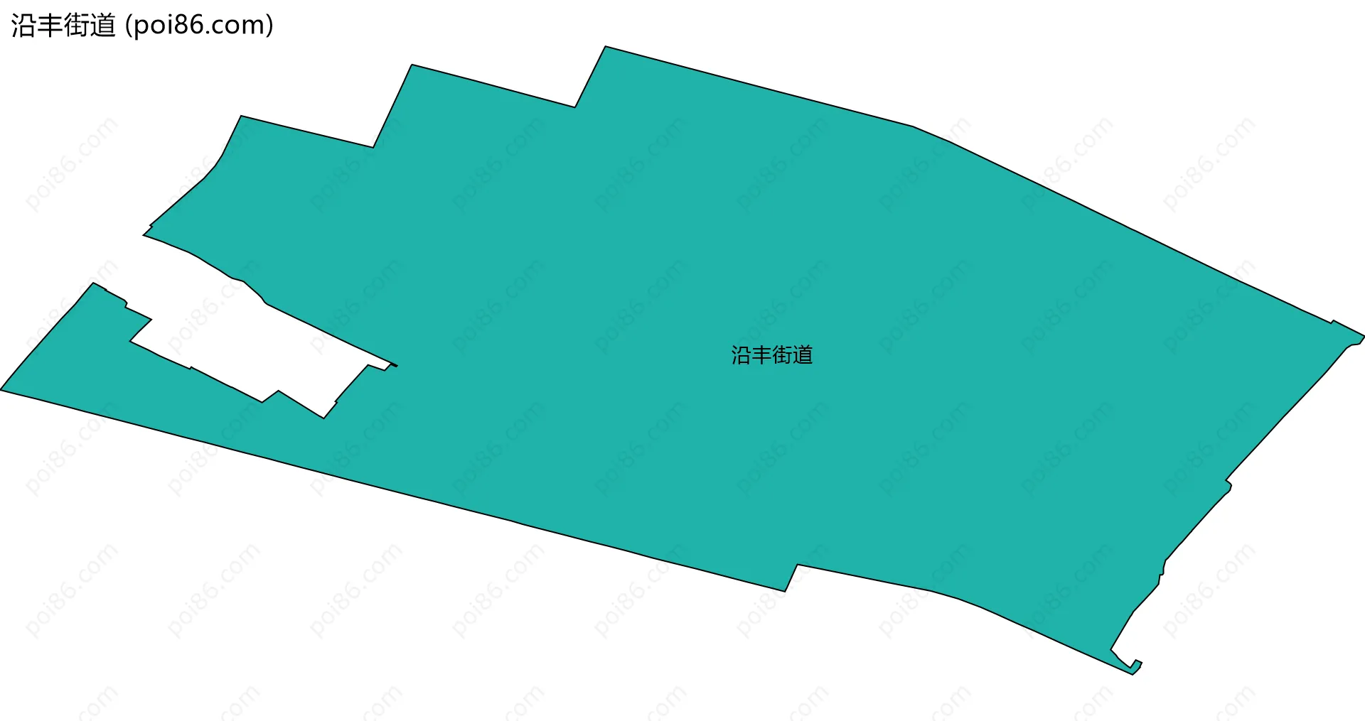 沿丰街道边界地图