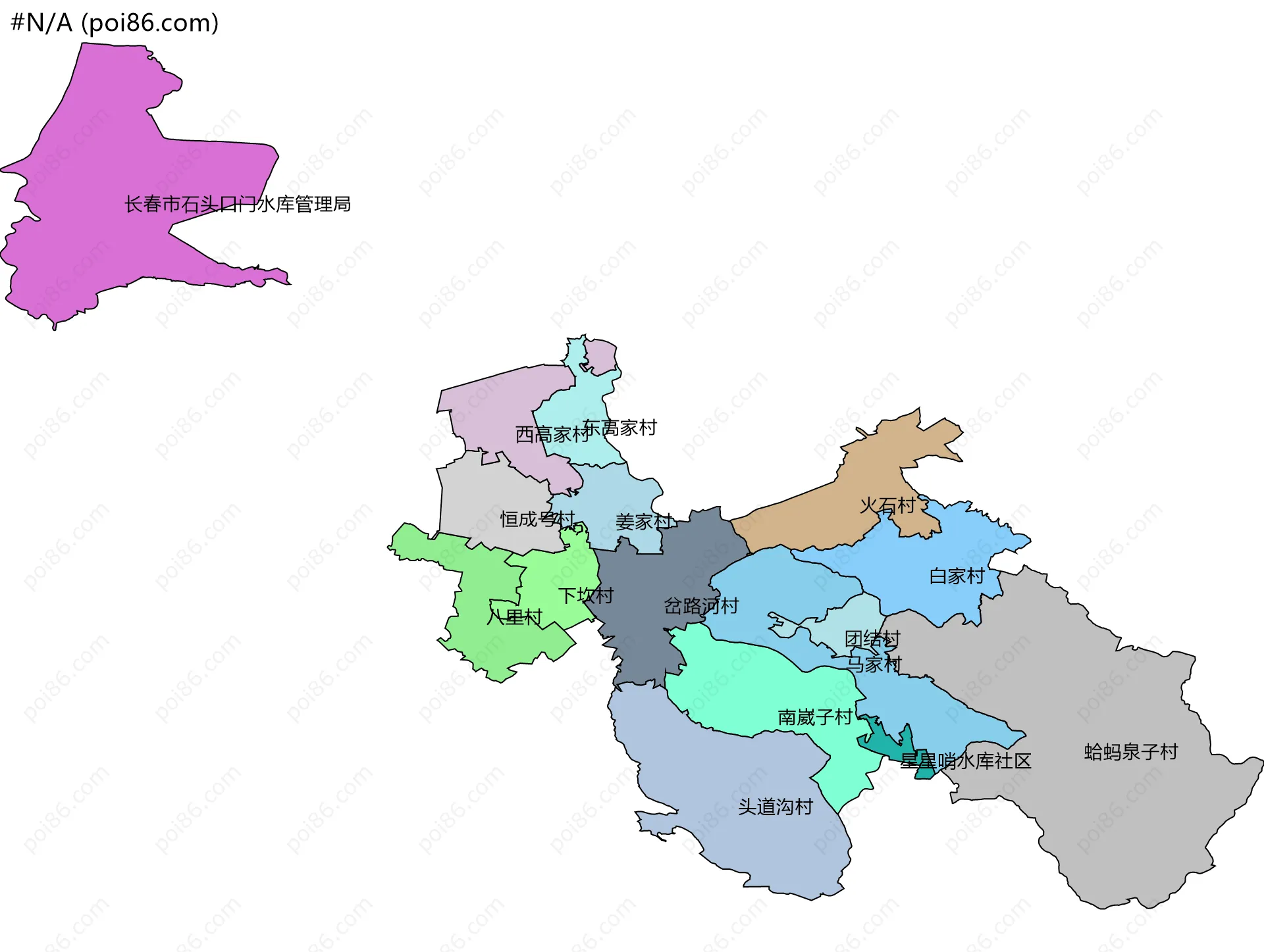 #N/A边界地图(五级行政区划)