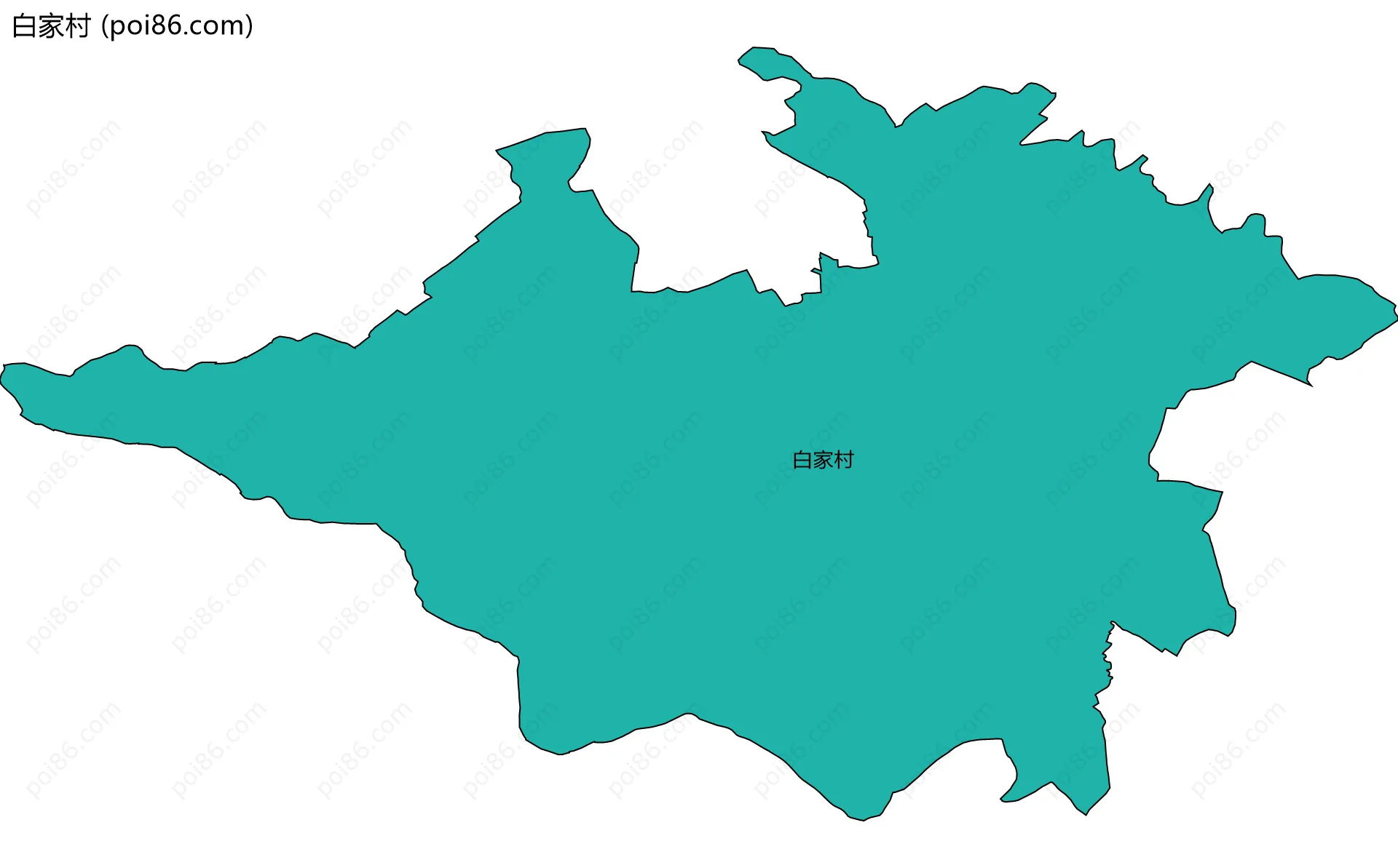 白家村边界地图