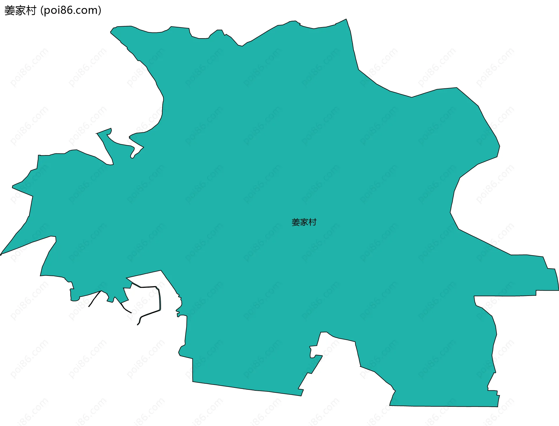 姜家村边界地图
