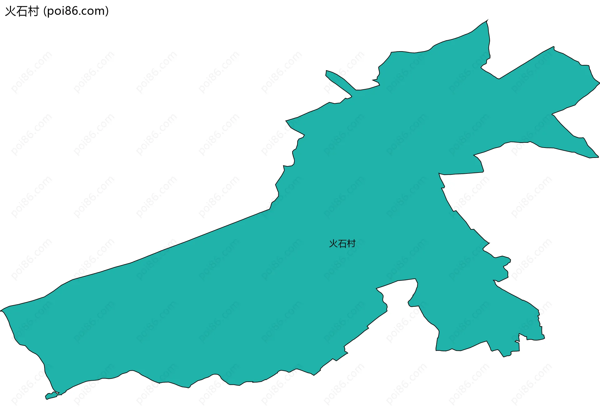 火石村边界地图