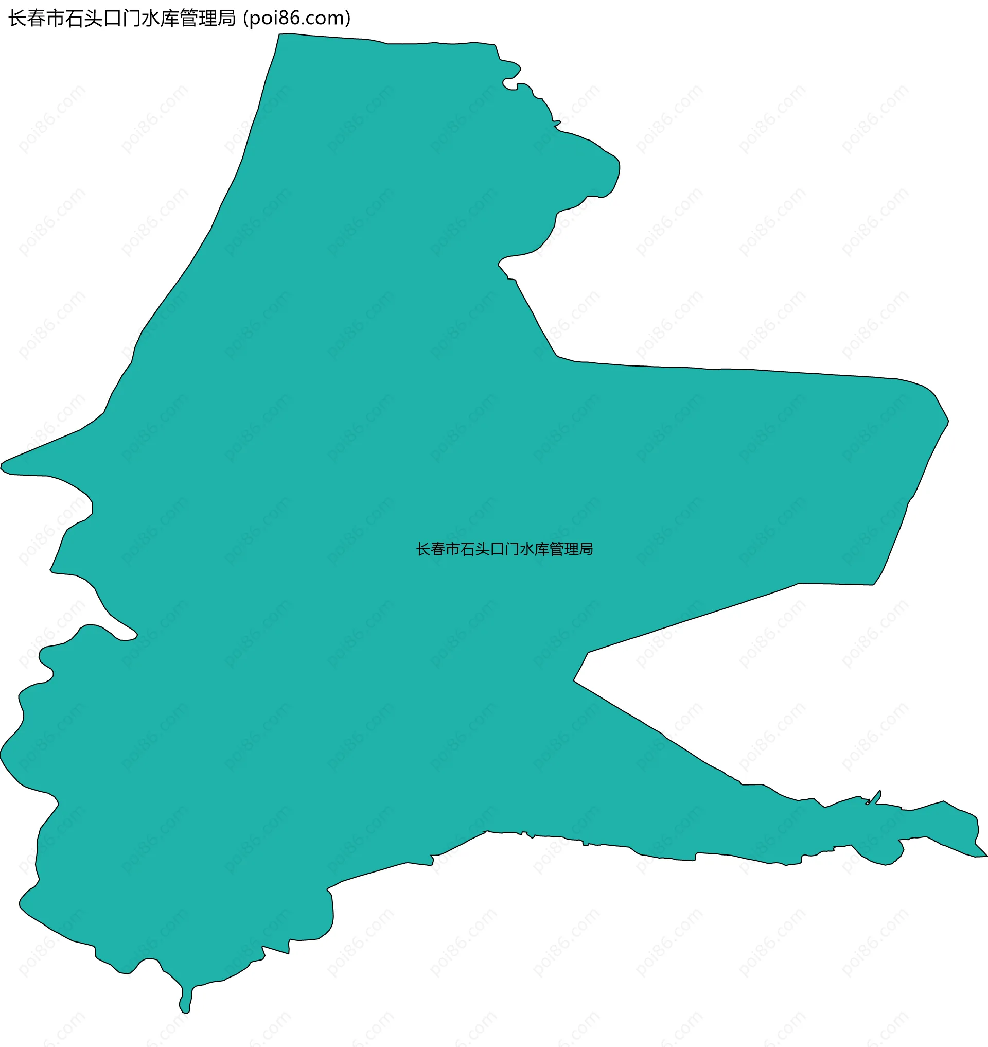长春市石头口门水库管理局边界地图