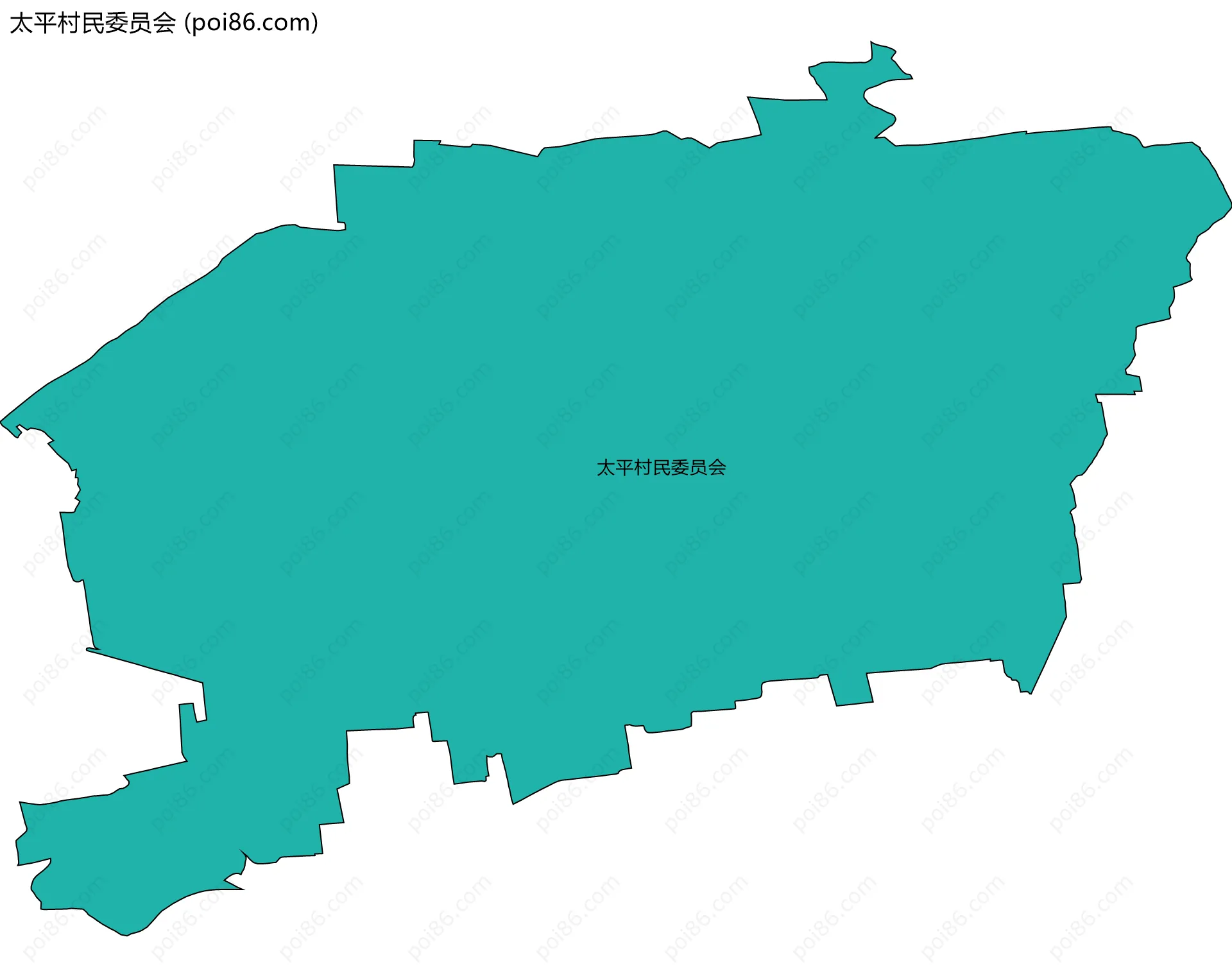 太平村民委员会边界地图