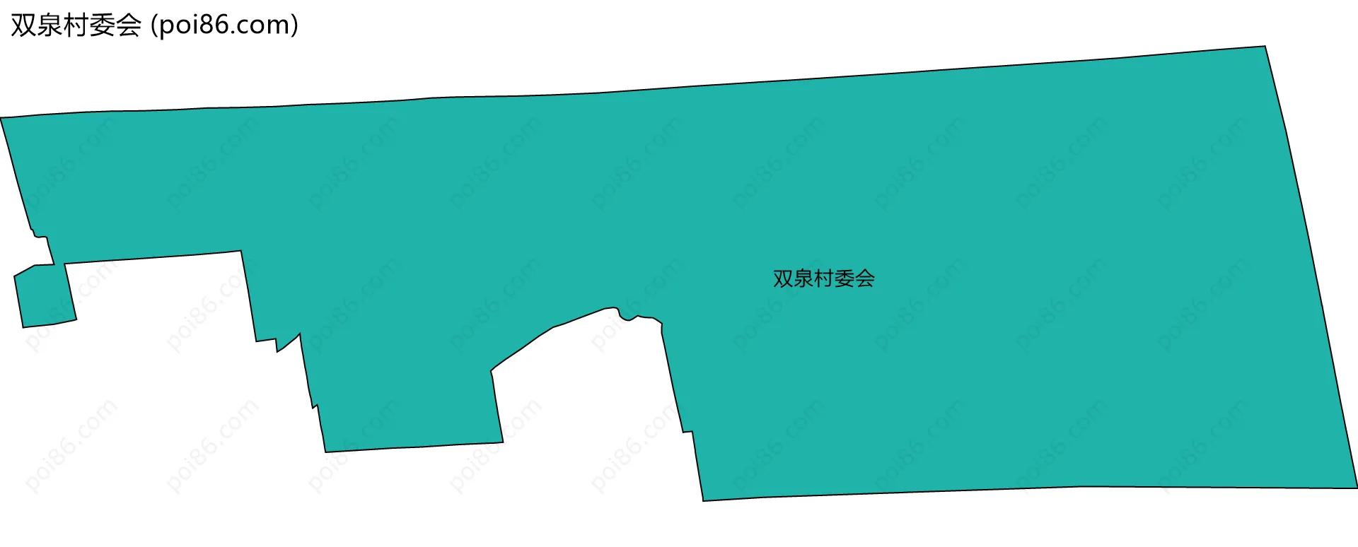 双泉村委会边界地图