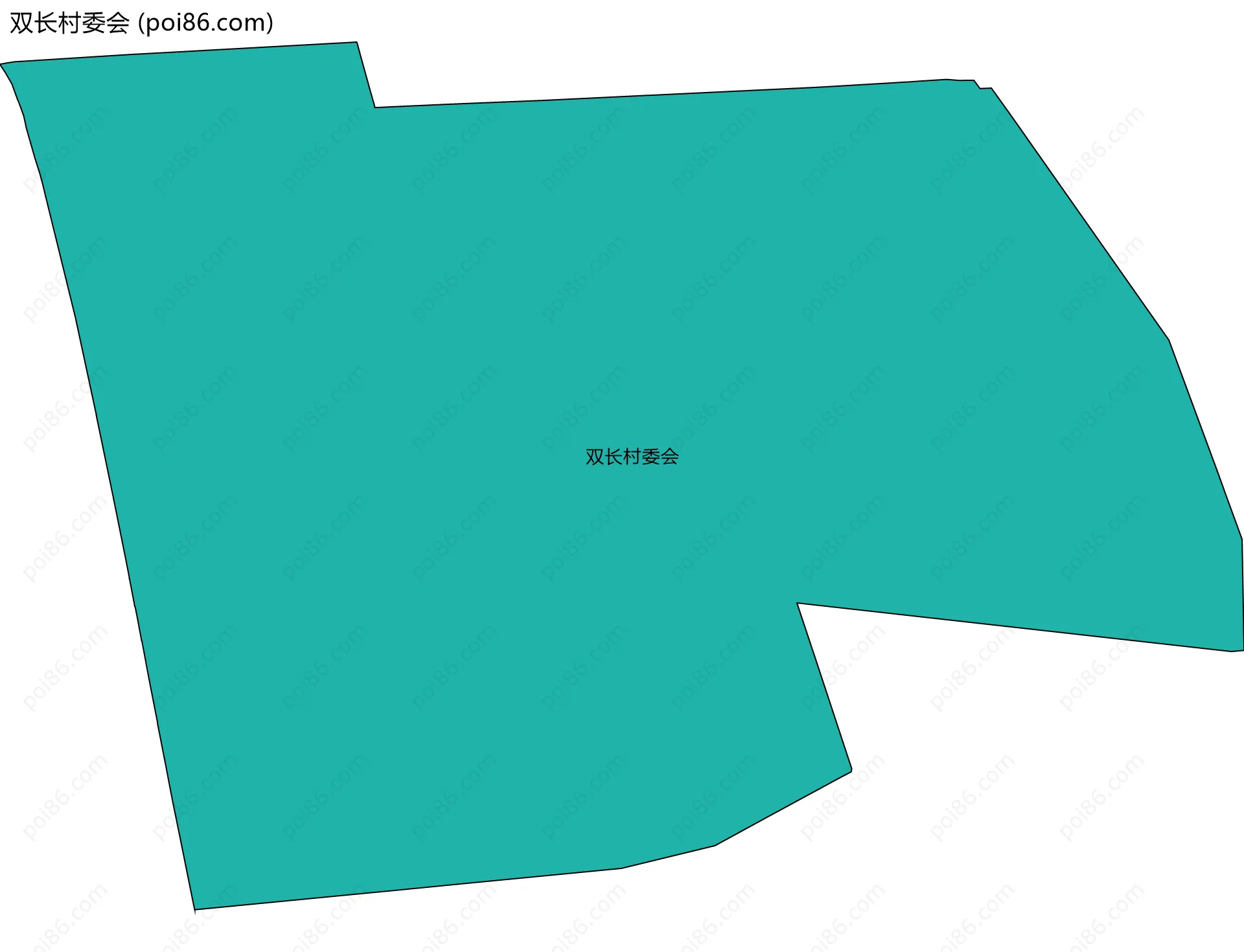 双长村委会边界地图