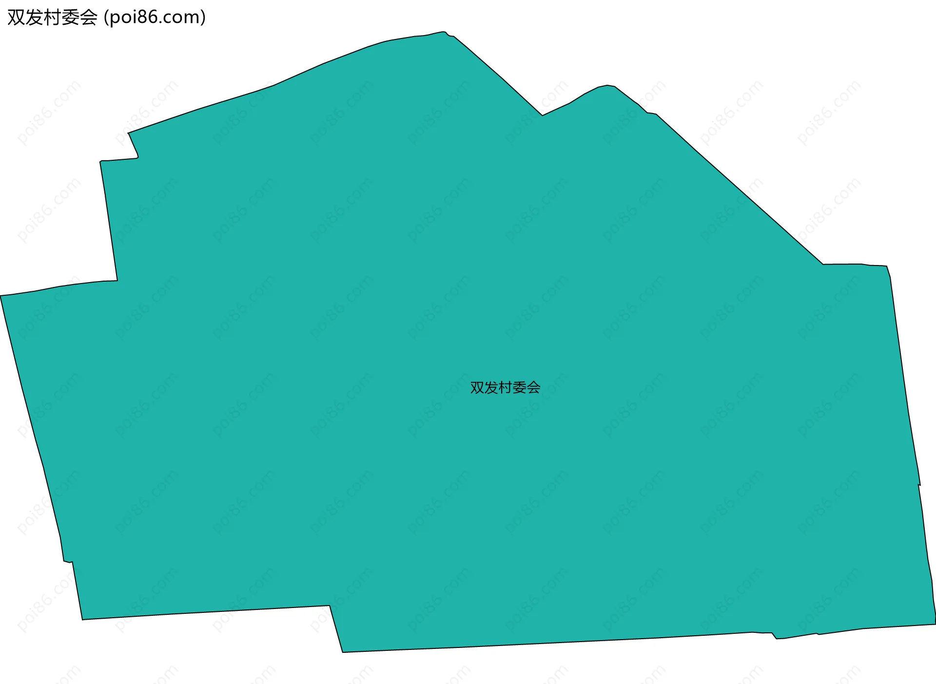 双发村委会边界地图