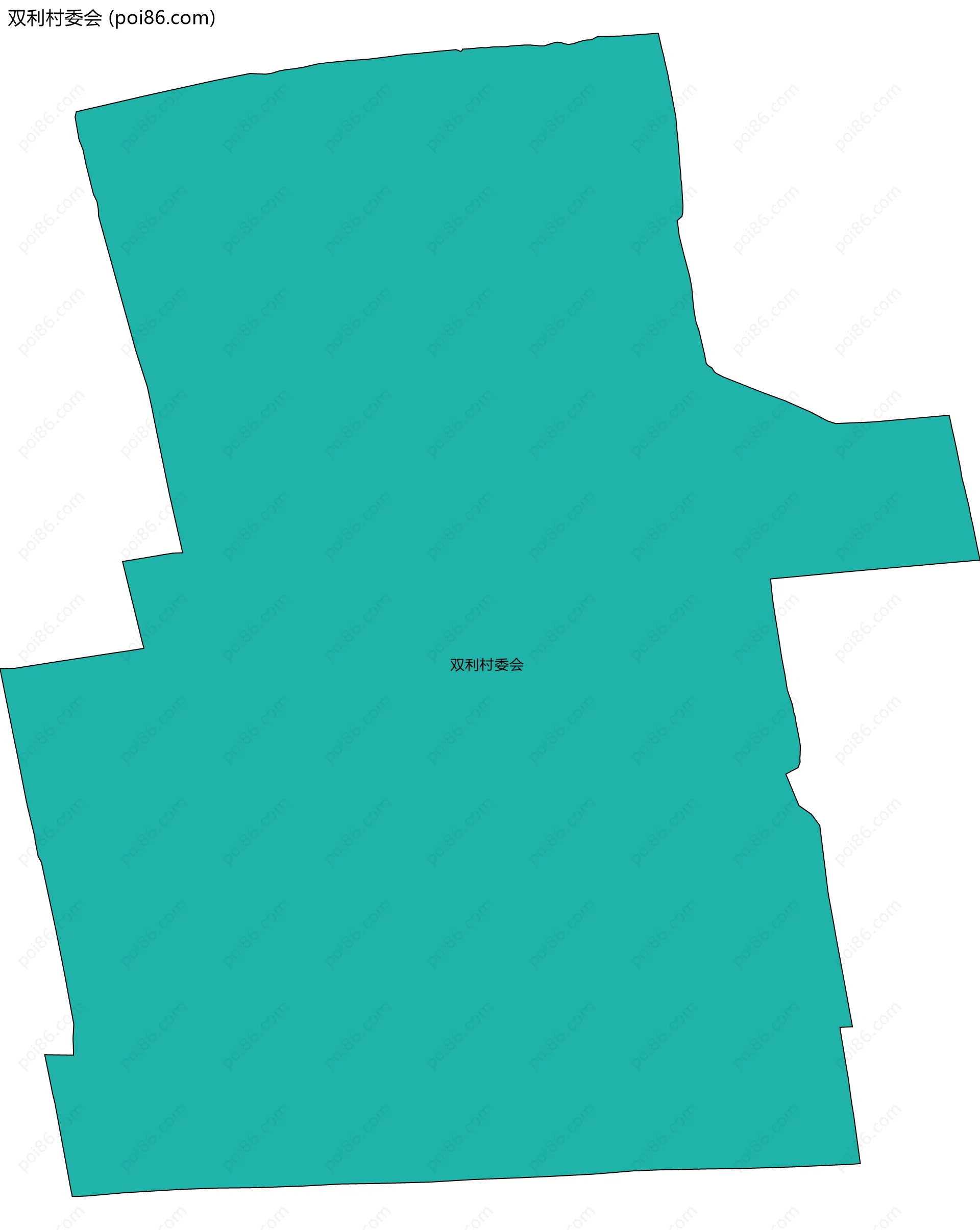 双利村委会边界地图