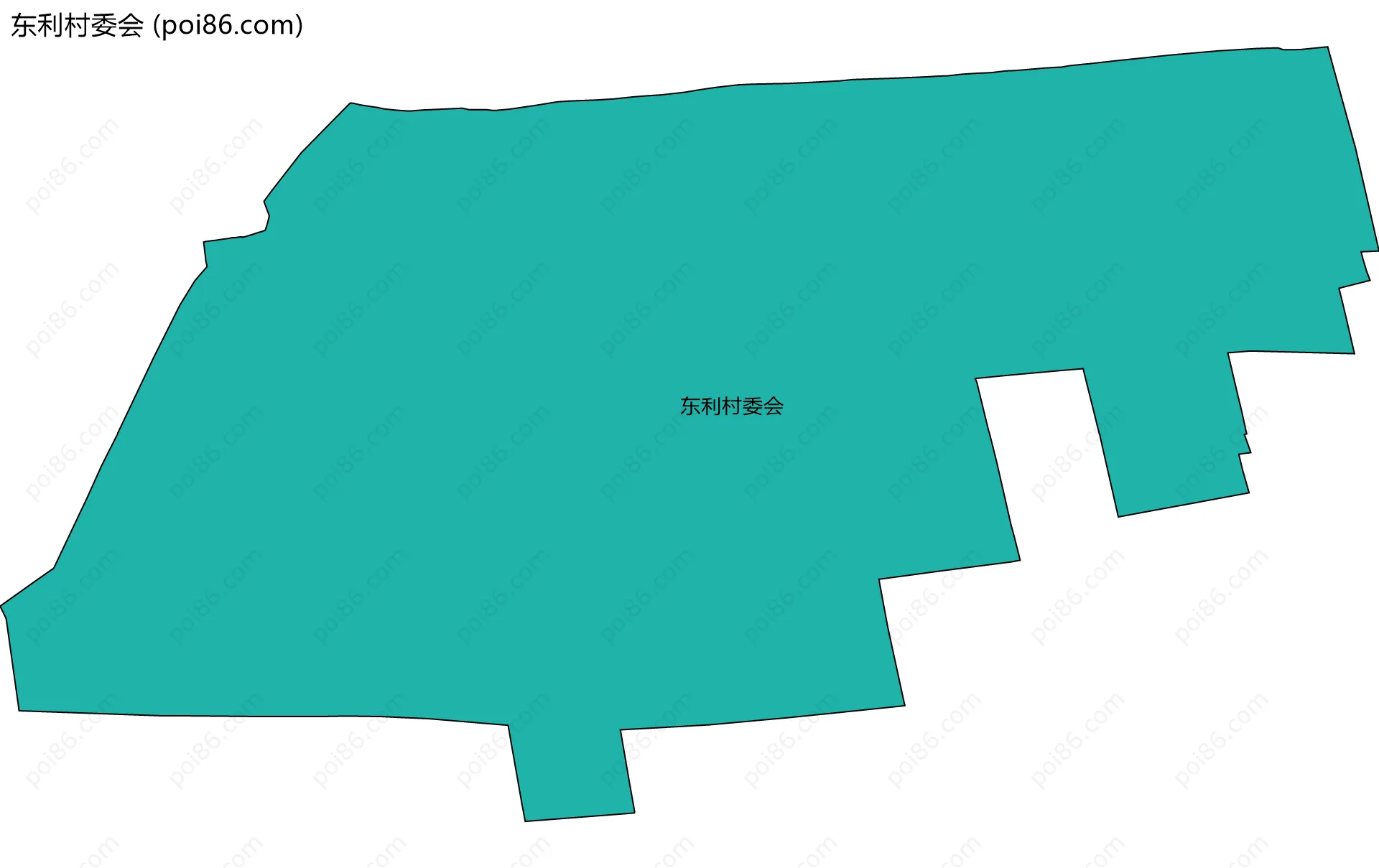 东利村委会边界地图