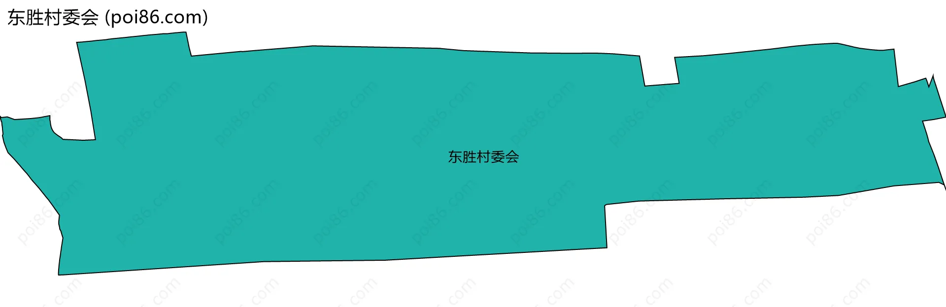 东胜村委会边界地图