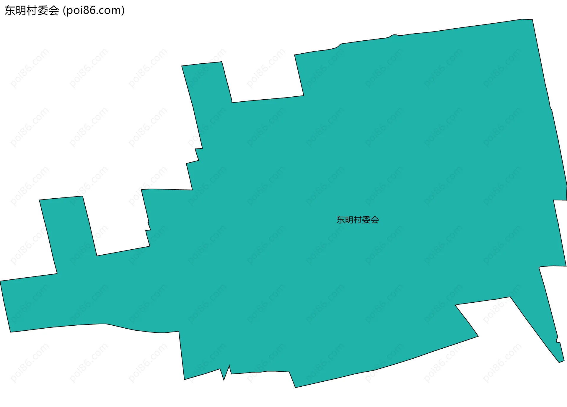 东明村委会边界地图