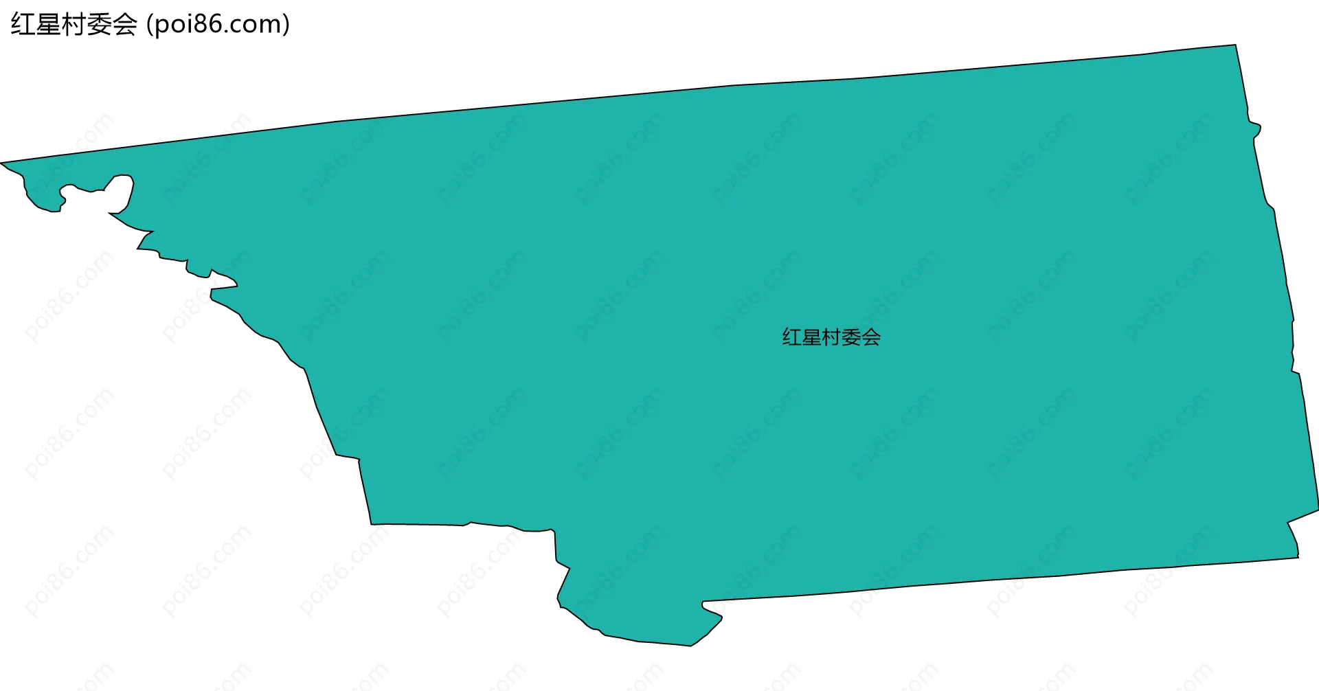 红星村委会边界地图