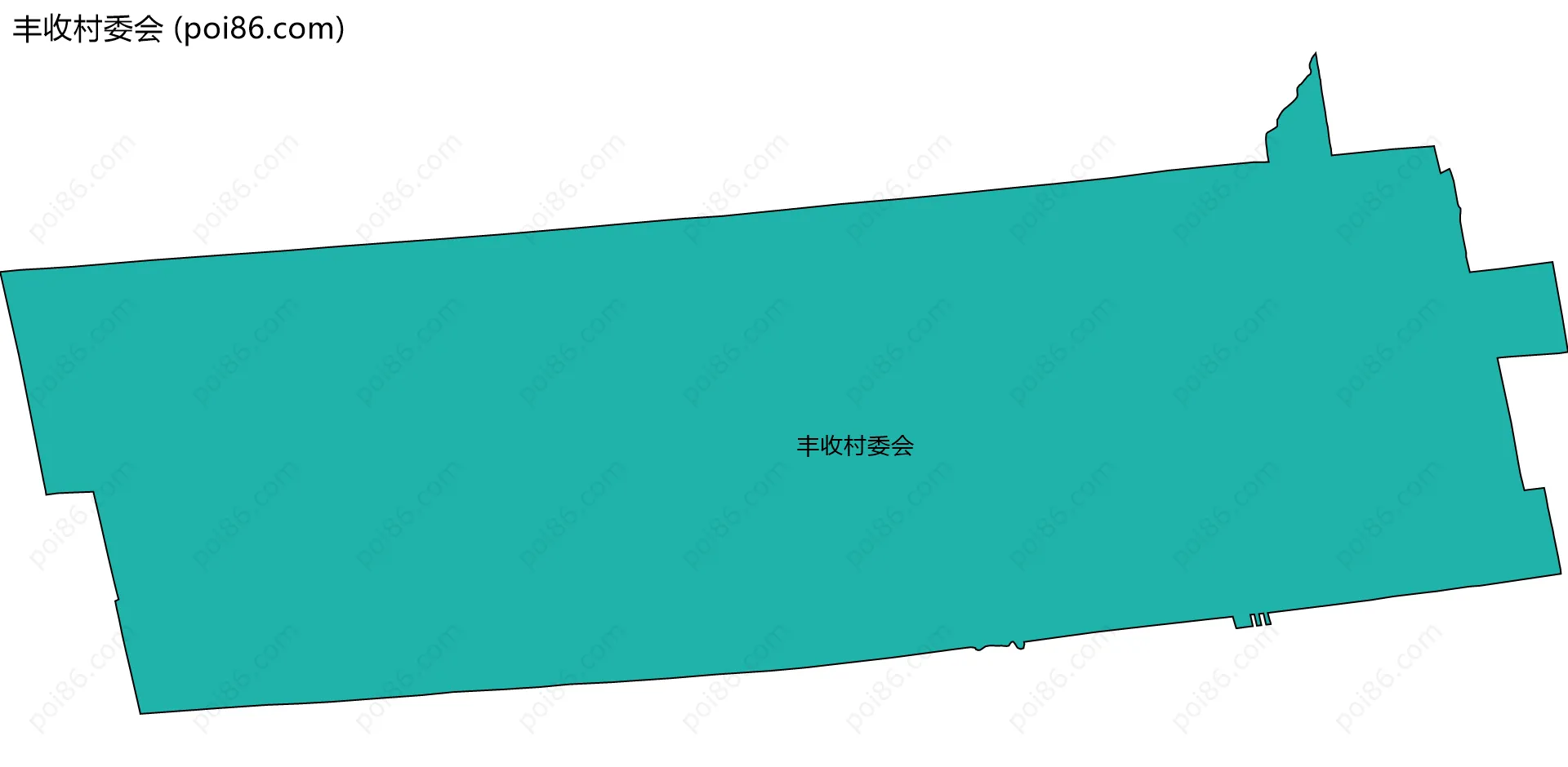 丰收村委会边界地图