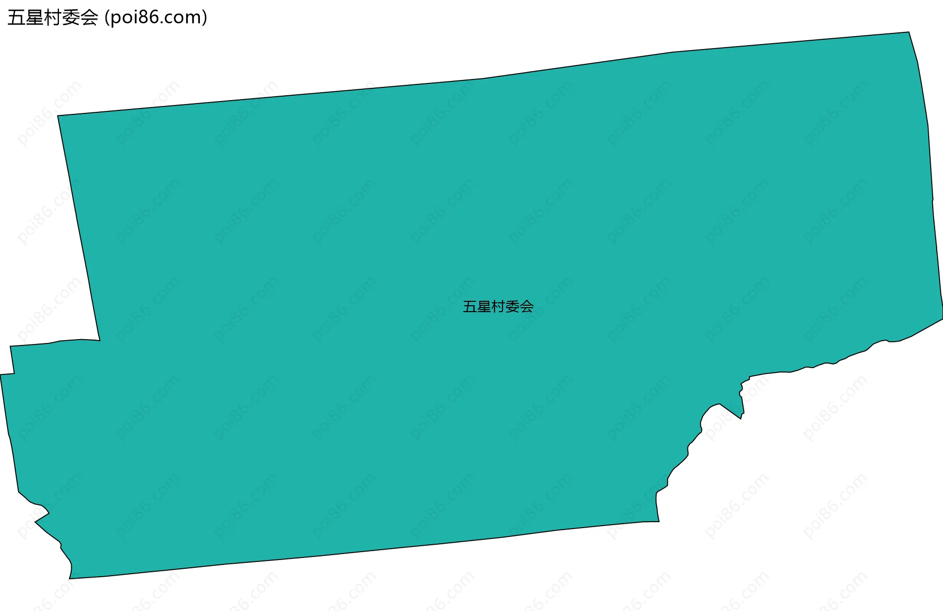 五星村委会边界地图