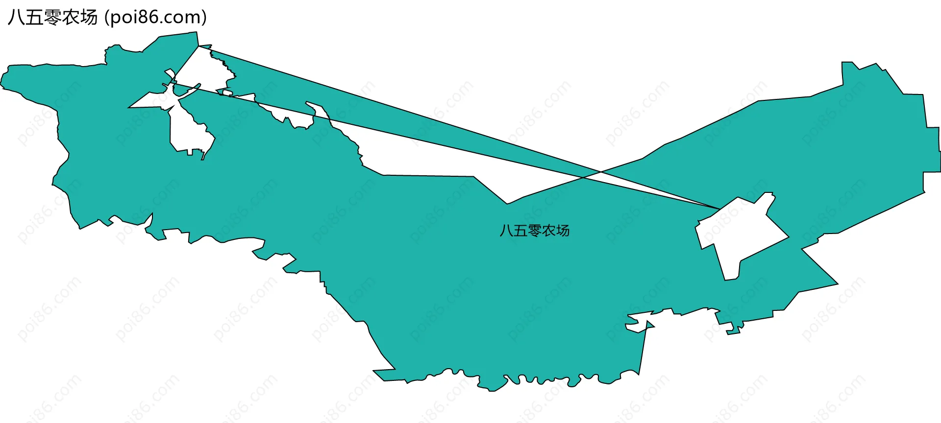 八五零农场边界地图