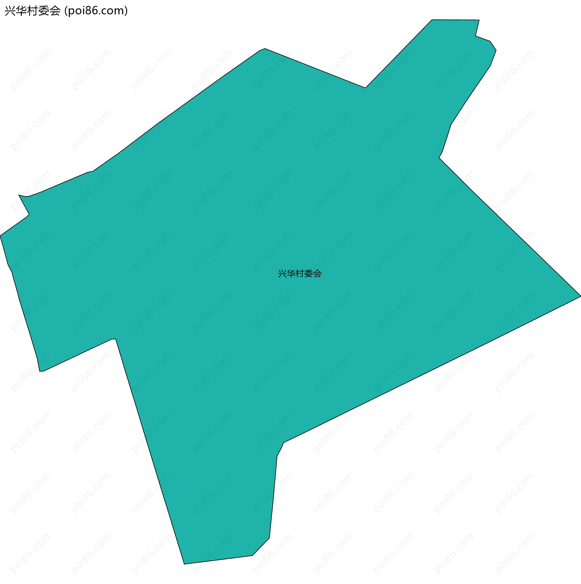 兴华村委会边界地图