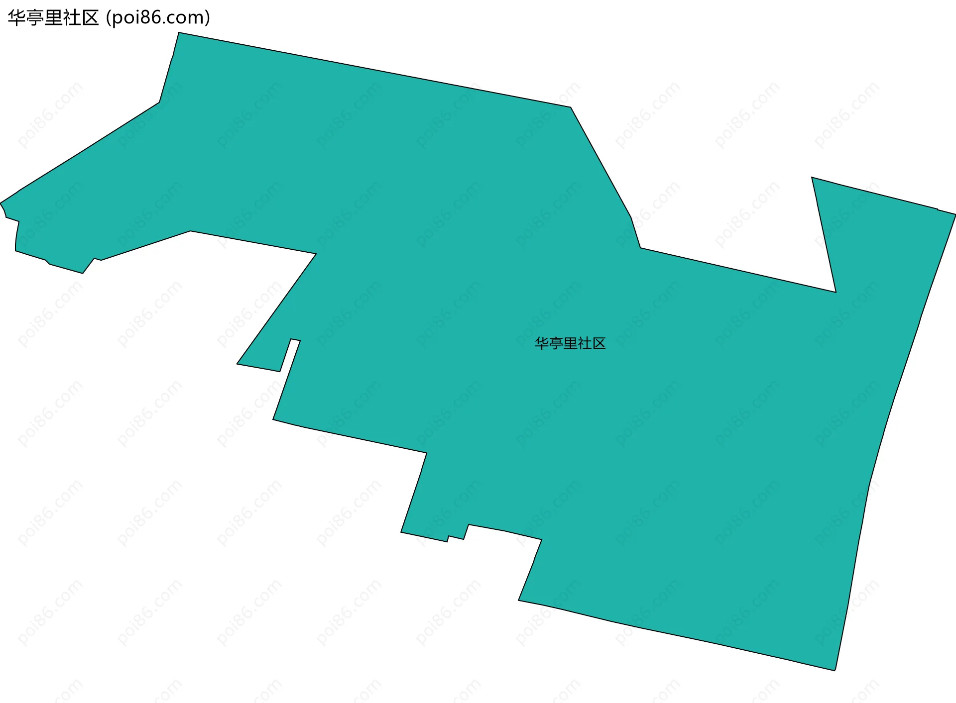 华亭里社区边界地图