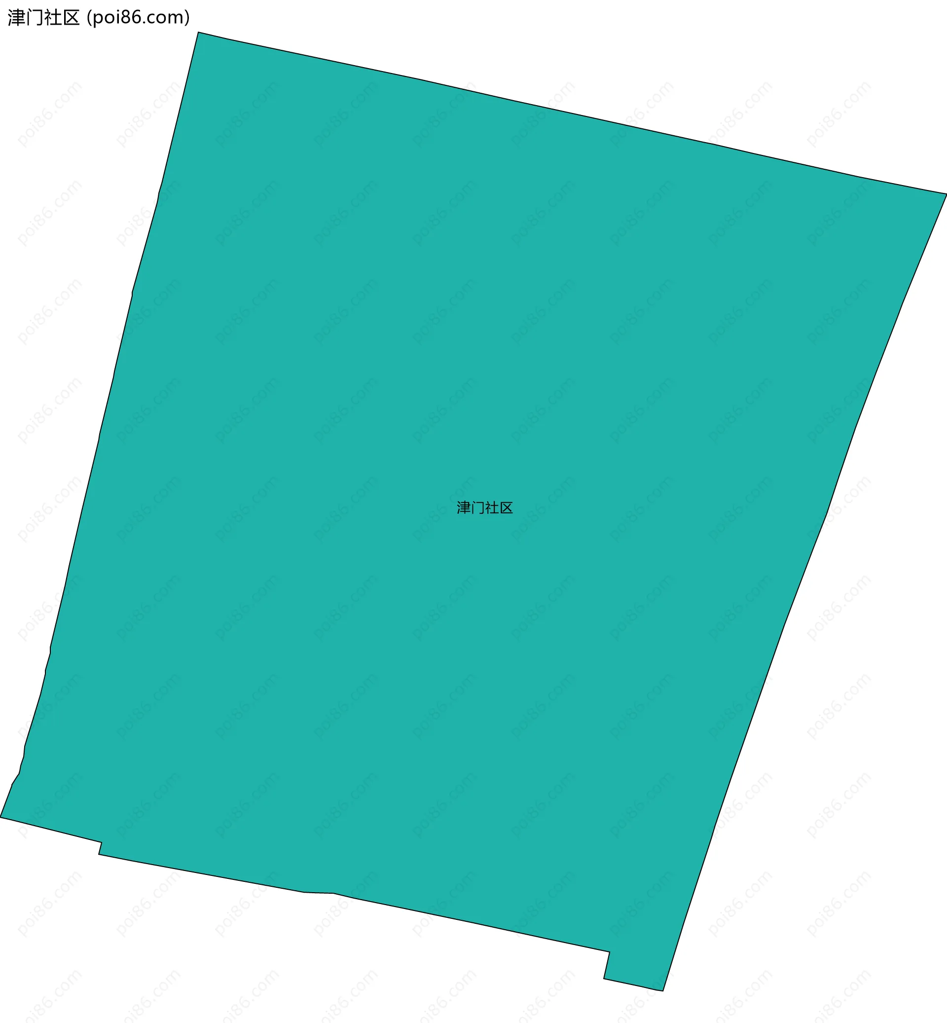 津门社区边界地图