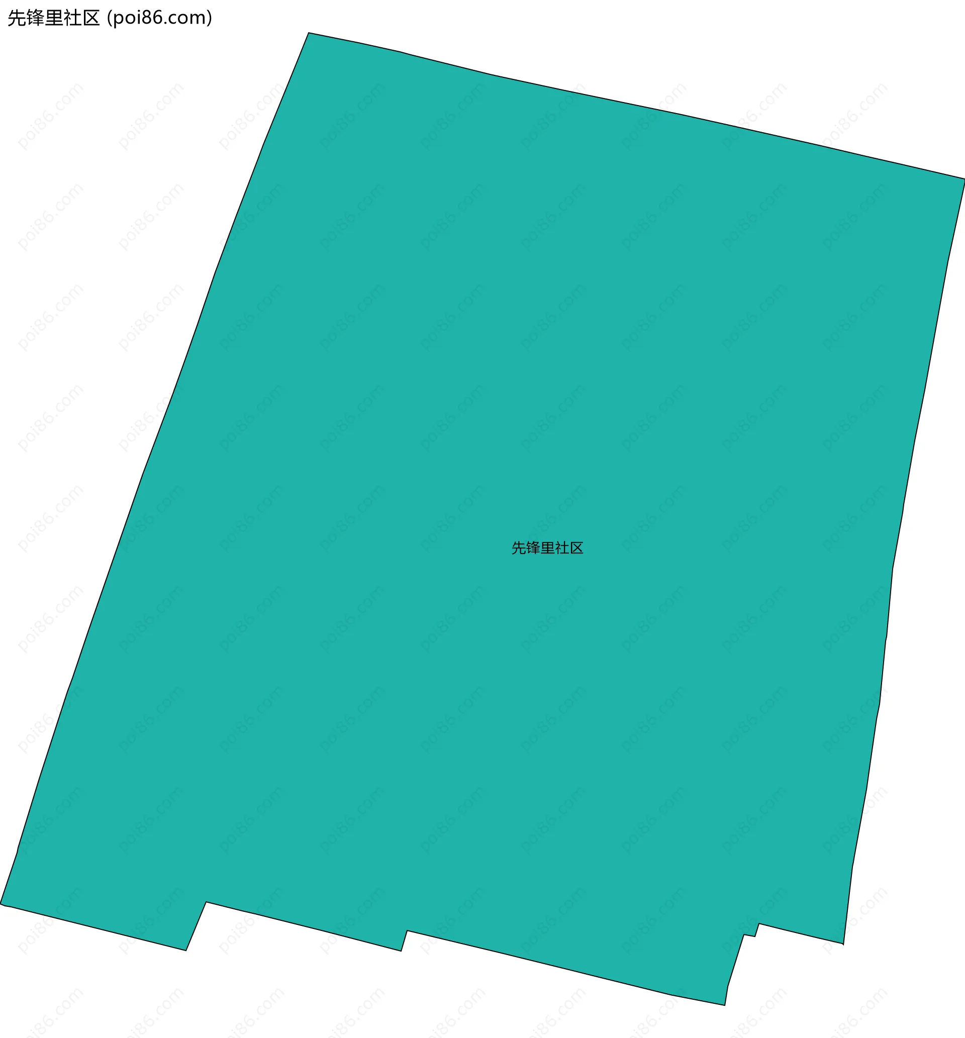 先锋里社区边界地图