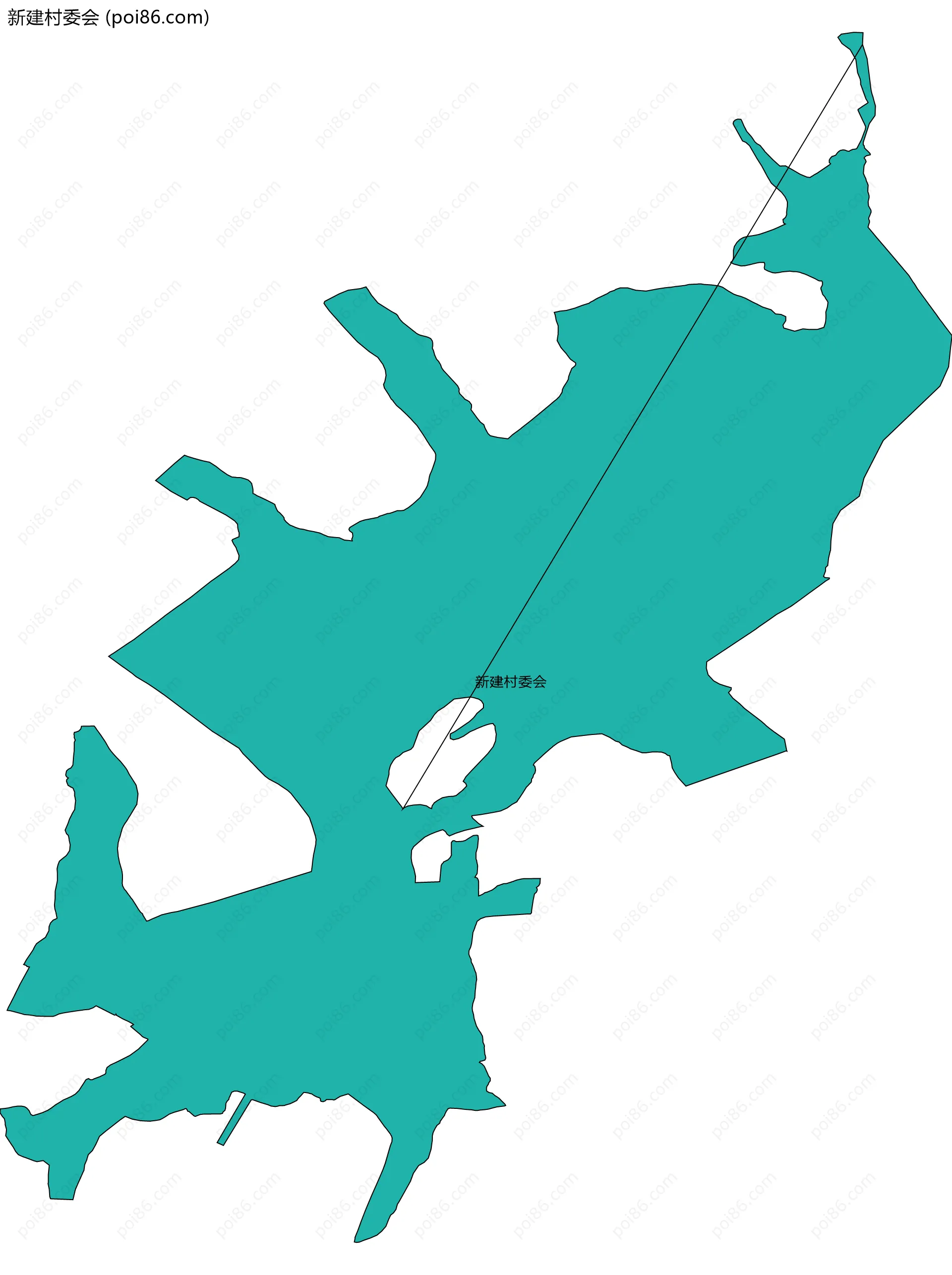 新建村委会边界地图