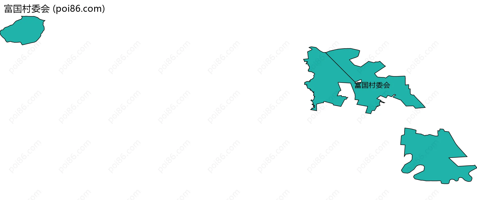 富国村委会边界地图