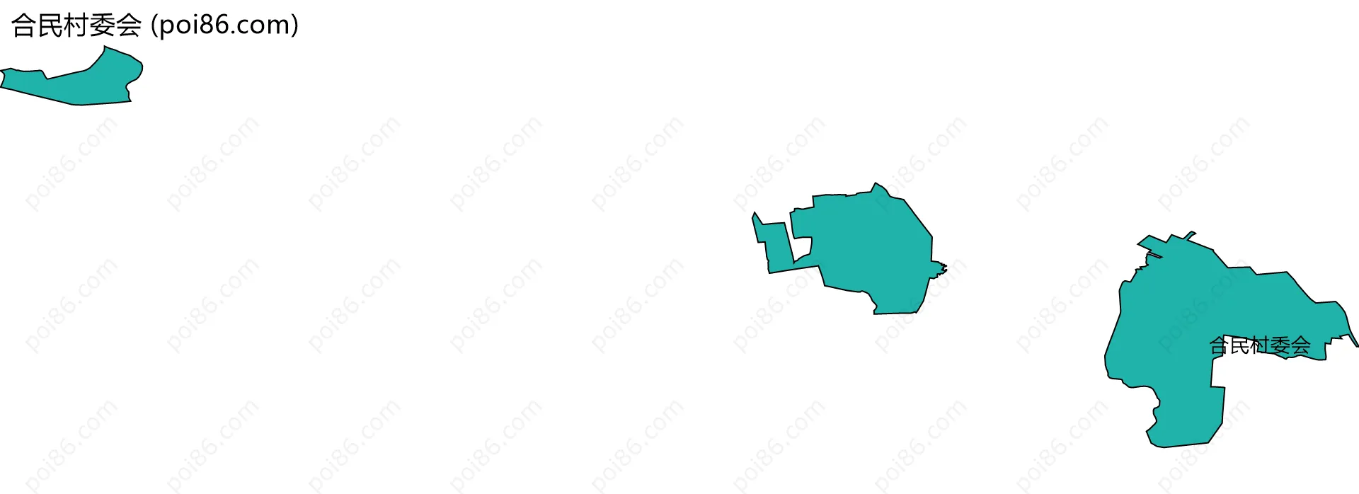 合民村委会边界地图