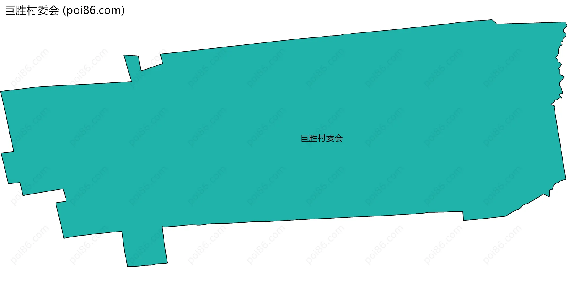 巨胜村委会边界地图