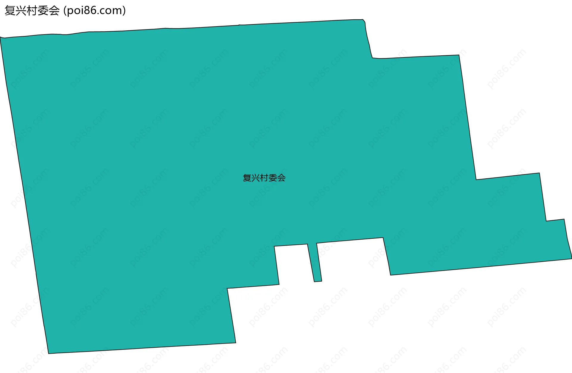 复兴村委会边界地图
