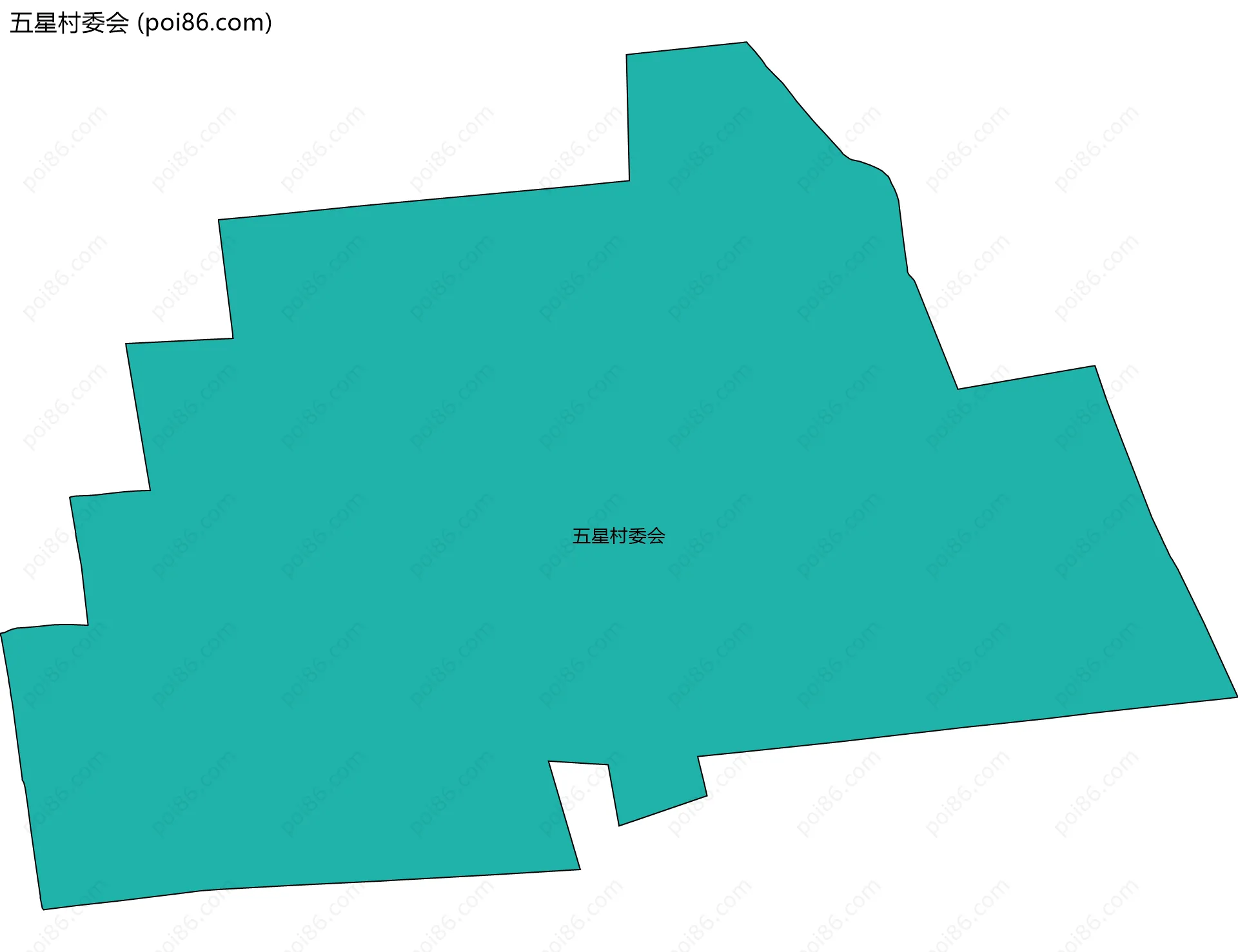五星村委会边界地图