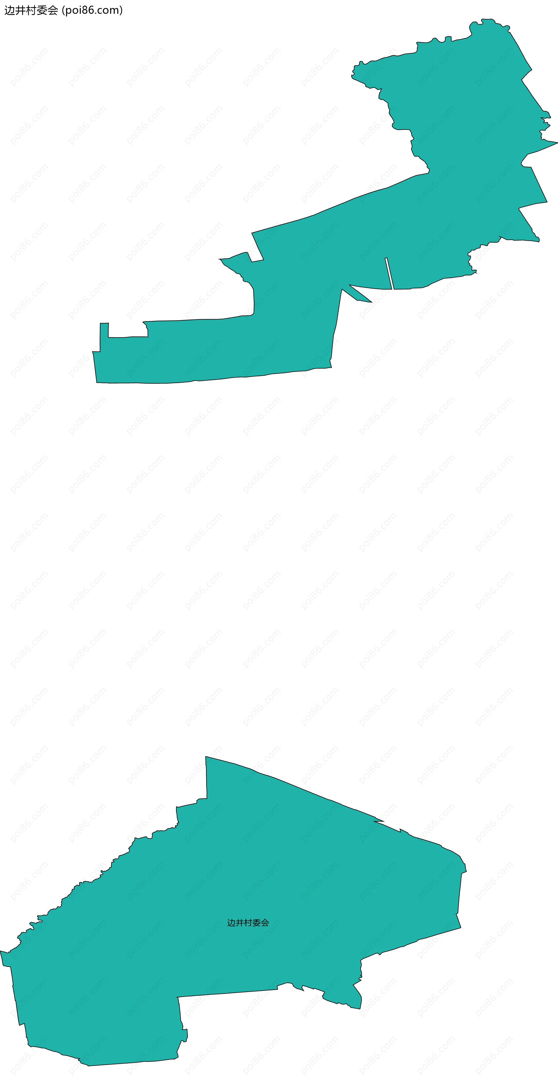 边井村委会边界地图