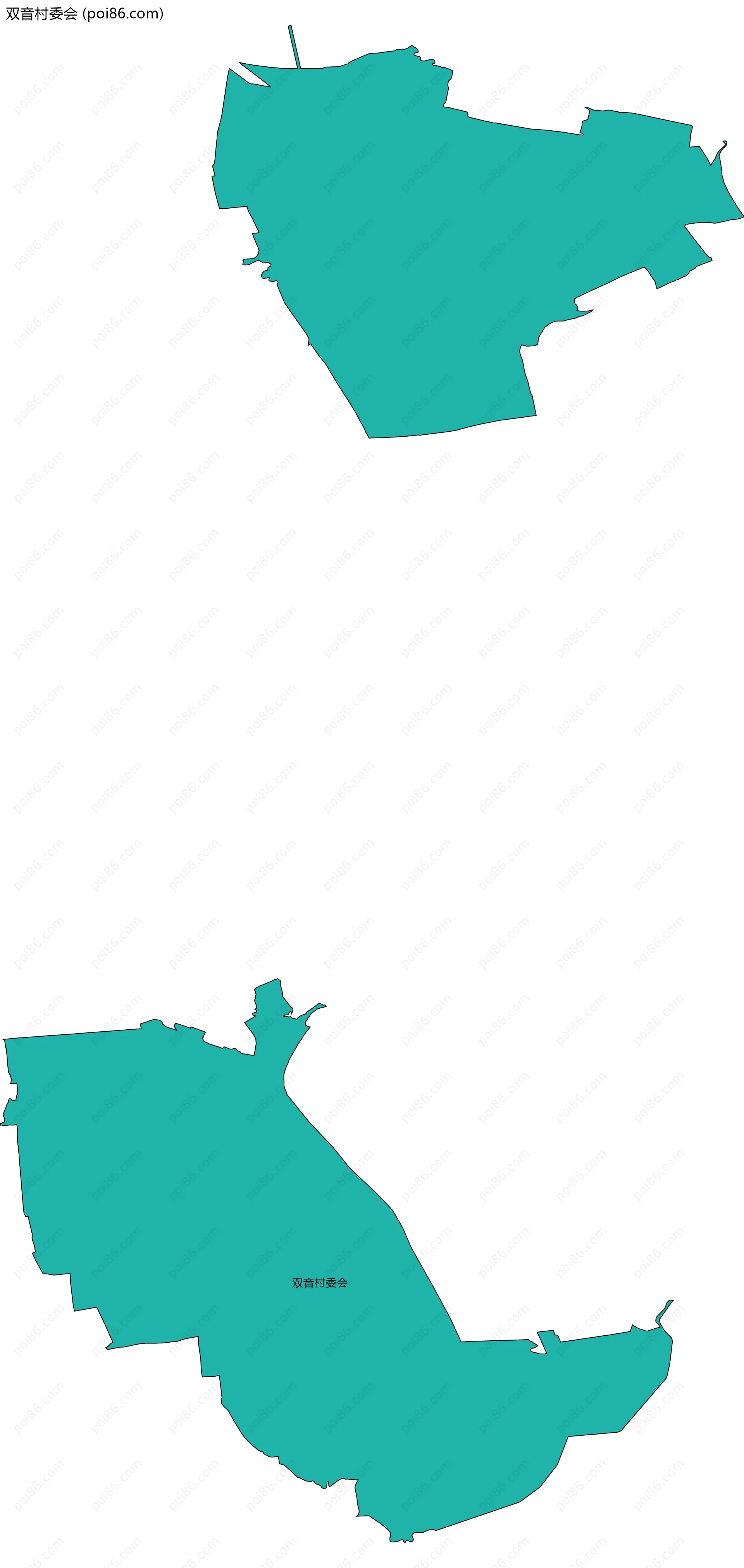 双音村委会边界地图