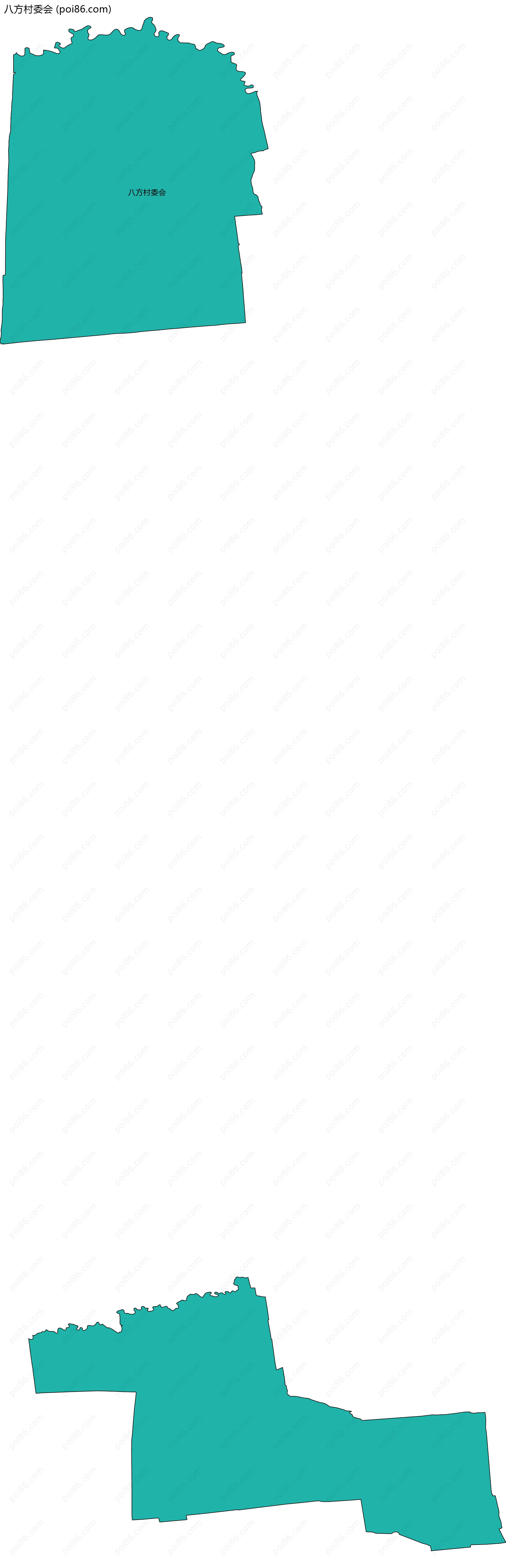 八方村委会边界地图