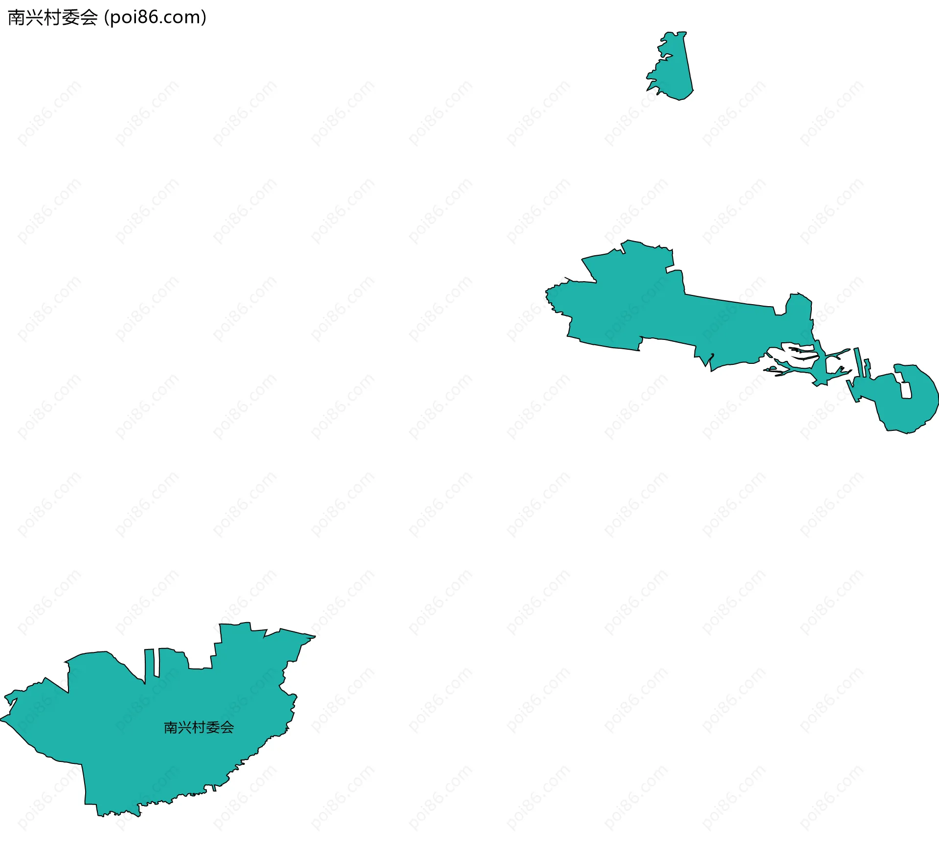 南兴村委会边界地图