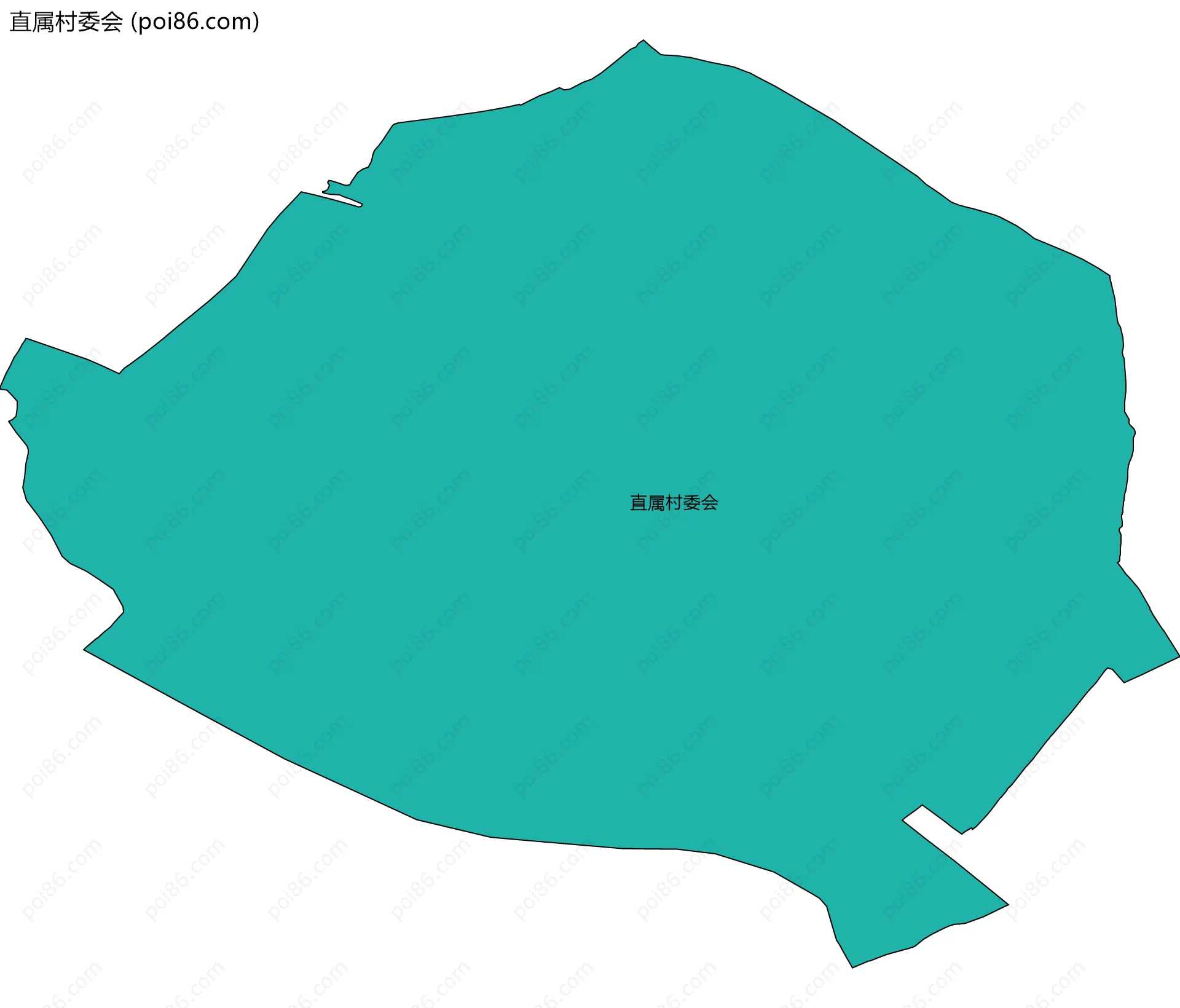 直属村委会边界地图