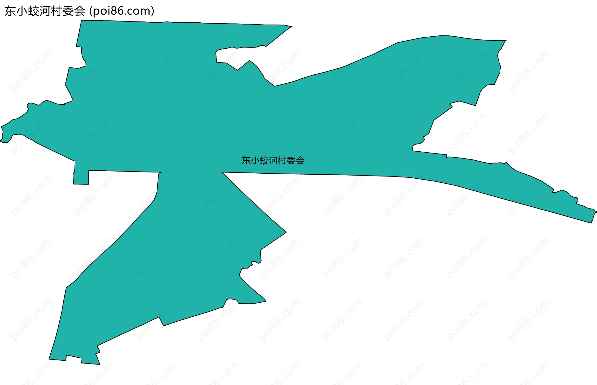 东小蛟河村委会边界地图