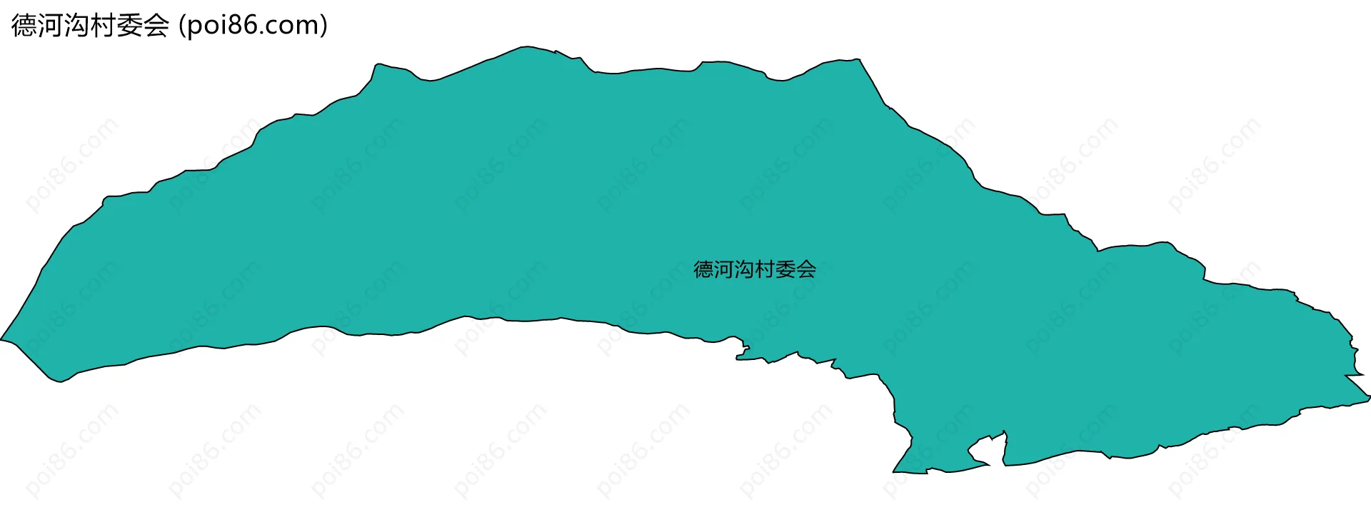 德河沟村委会边界地图